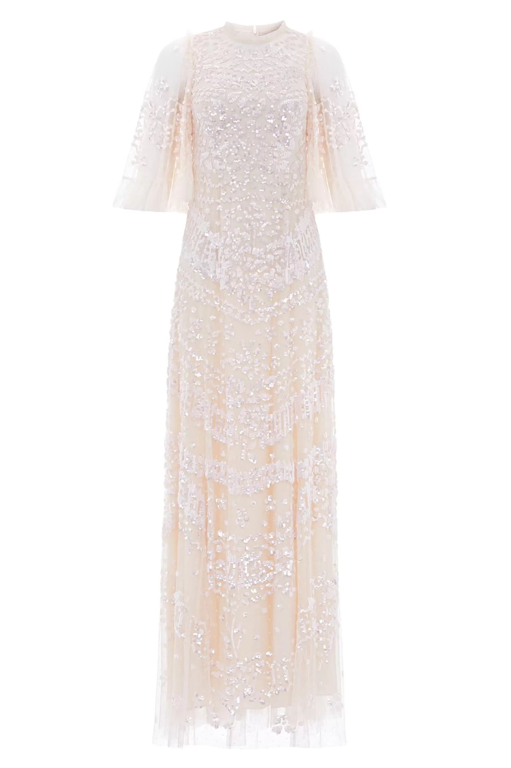 Needle & Thread Bridal | Plus Size>Anais Sequin Gown Champagne