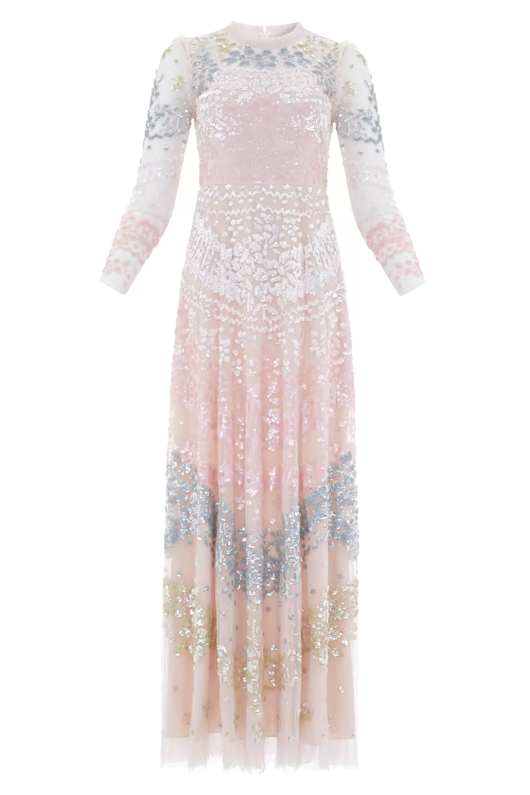 Needle & Thread Evening Dresses | Embellished Dresses>Angeline Sequin Gown Pink