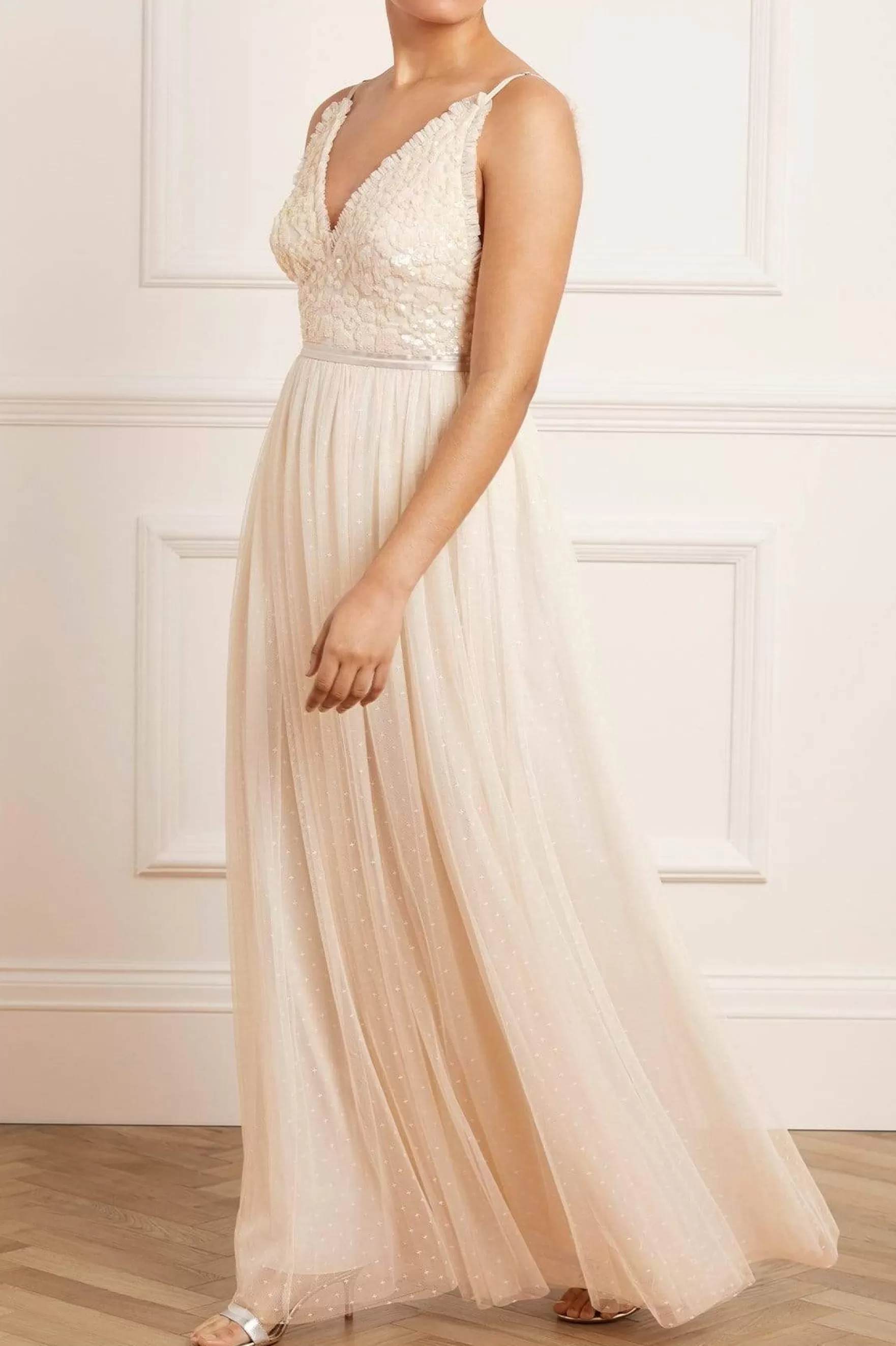 Needle & Thread Bridesmaid | Evening Dresses>Aurelia Bodice Cami Gown Champagne