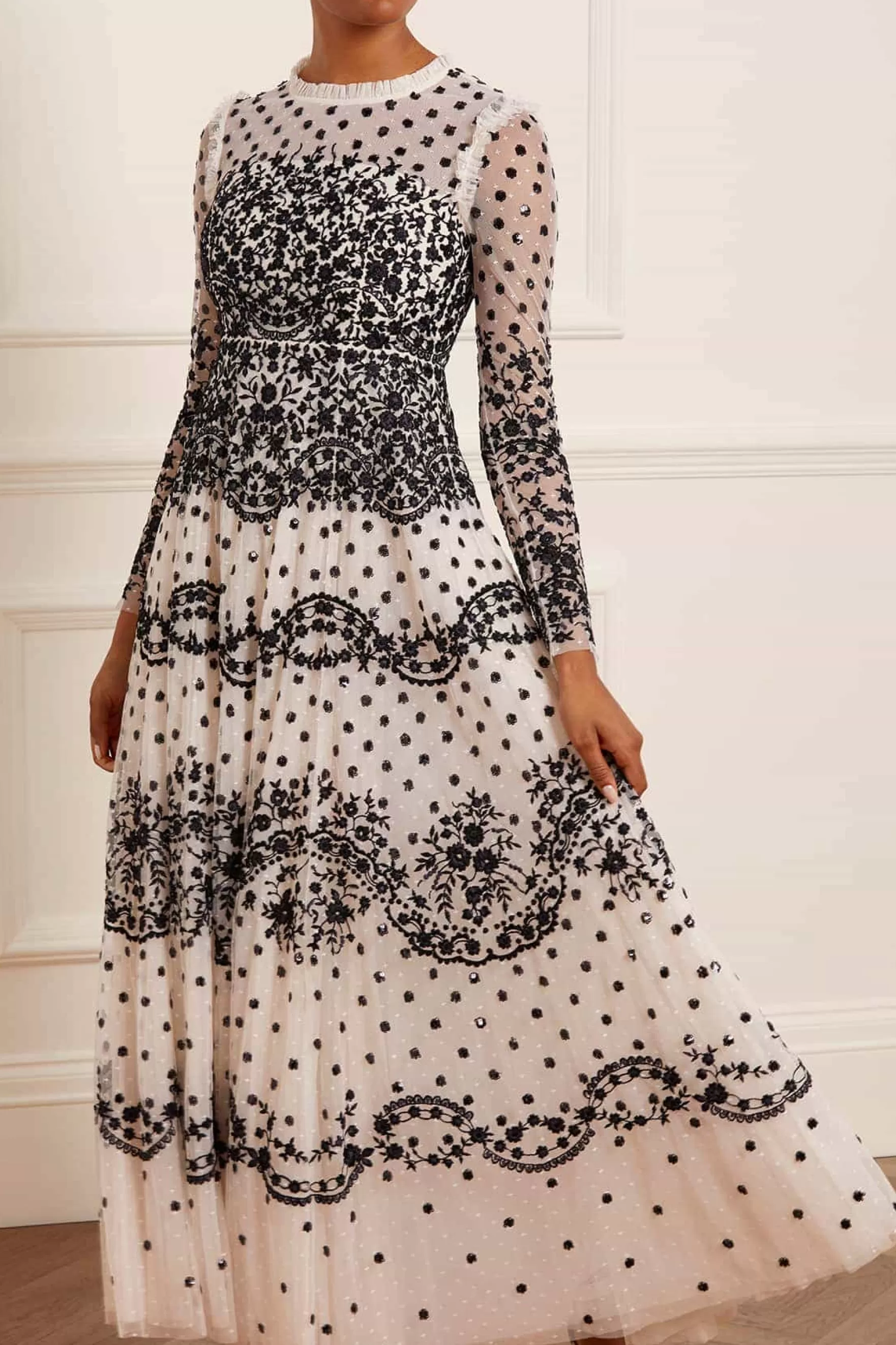 Needle & Thread Mother of the Bride | Mummy & Me>Beatrice Long Sleeve Gown Champagne