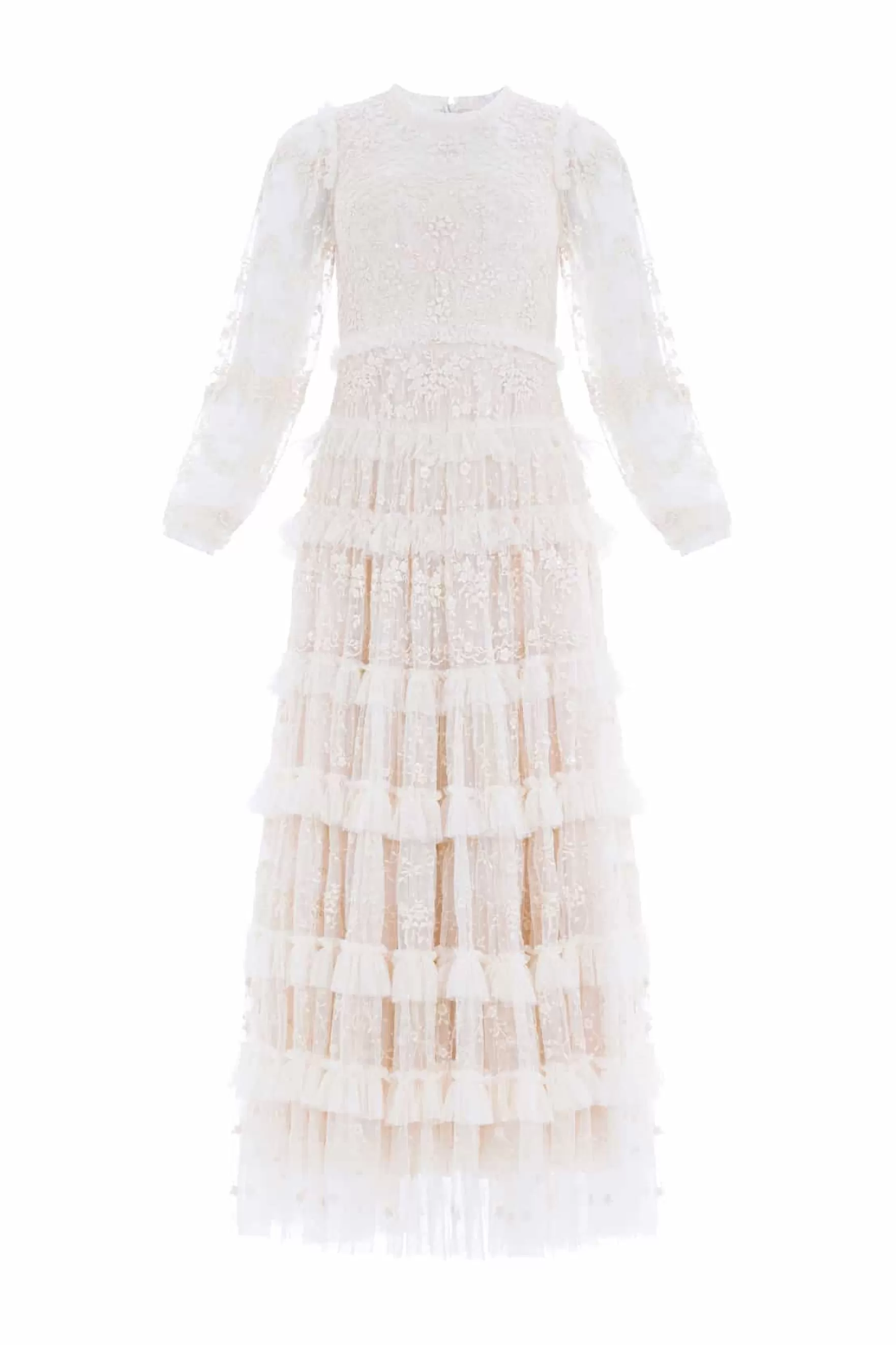 Needle & Thread Wedding Wardrobe | Bridal>Blossom Lace Ankle Gown Champagne