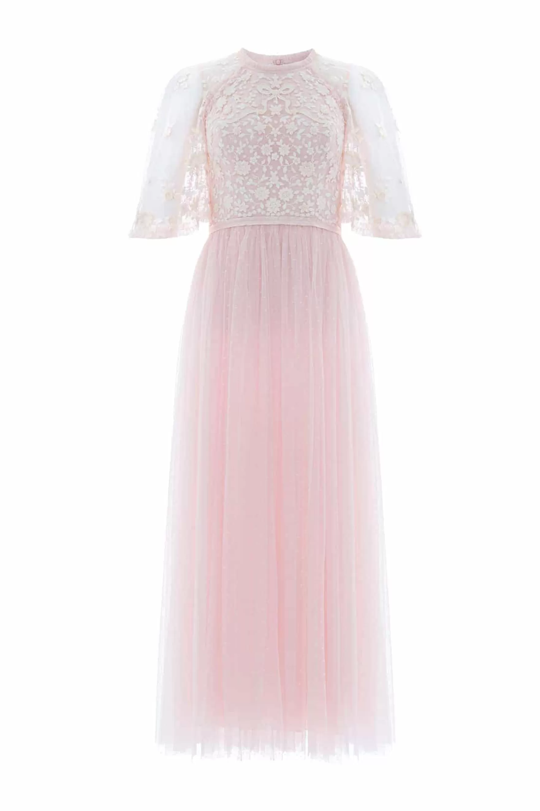 Needle & Thread Mother of the Bride | Bridesmaid>Bonnie Bow Bodice Ankle Gown Pink