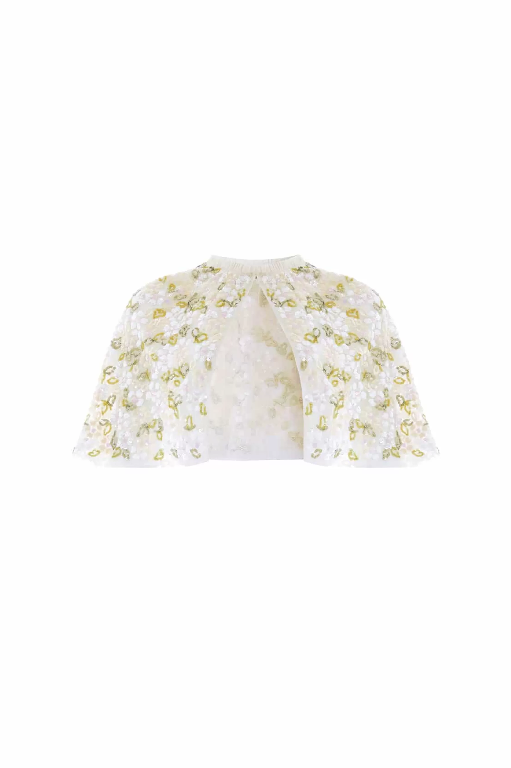 Needle & Thread Wedding Wardrobe | Bridal>Brianna Short Open Cape Champagne
