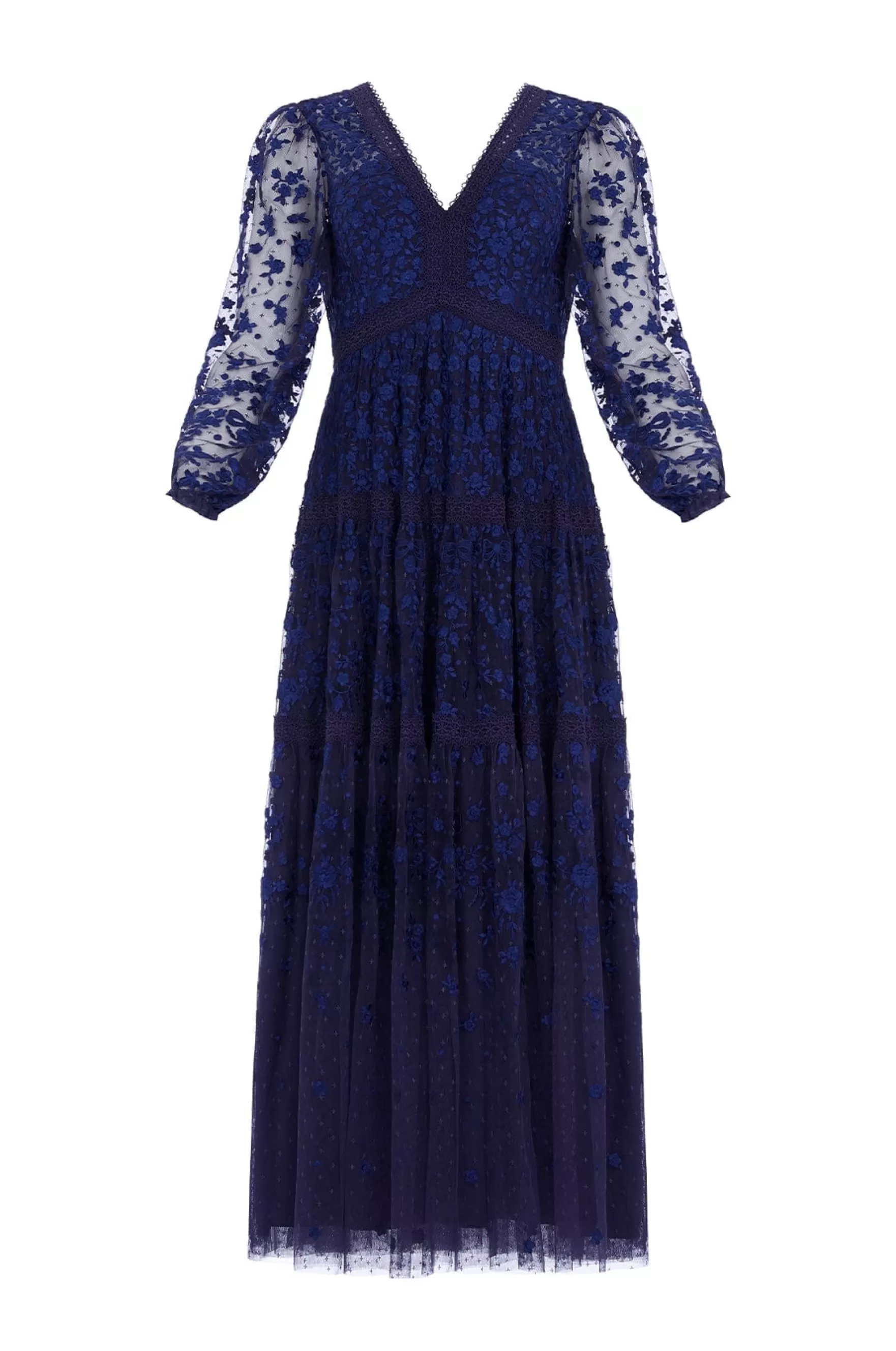 Needle & Thread Mother of the Bride | Bridesmaid>Celestia Ribbon Ankle Gown Blue