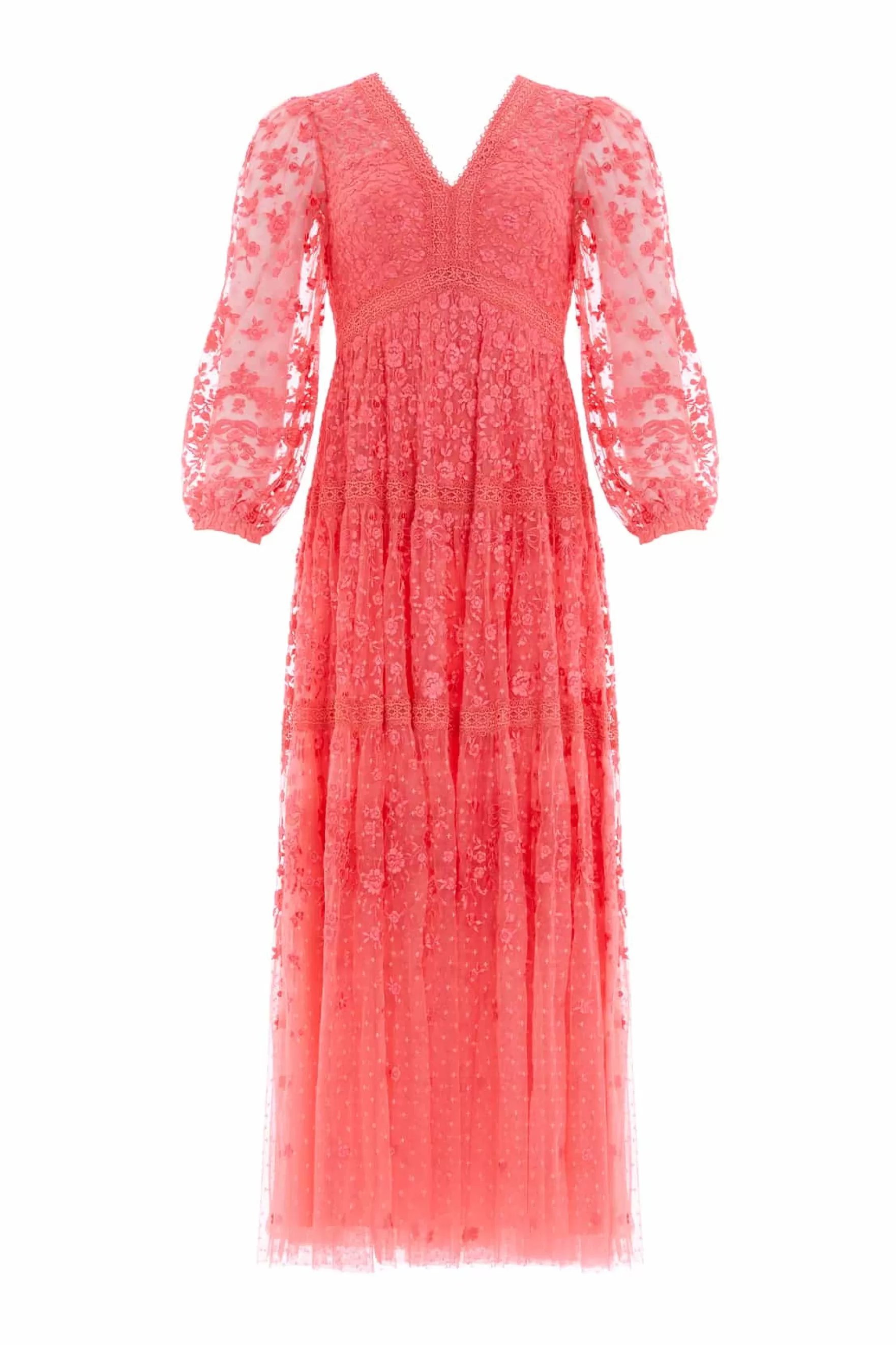 Needle & Thread Mother of the Bride | Bridesmaid>Celestia Ribbon Ankle Gown Pink