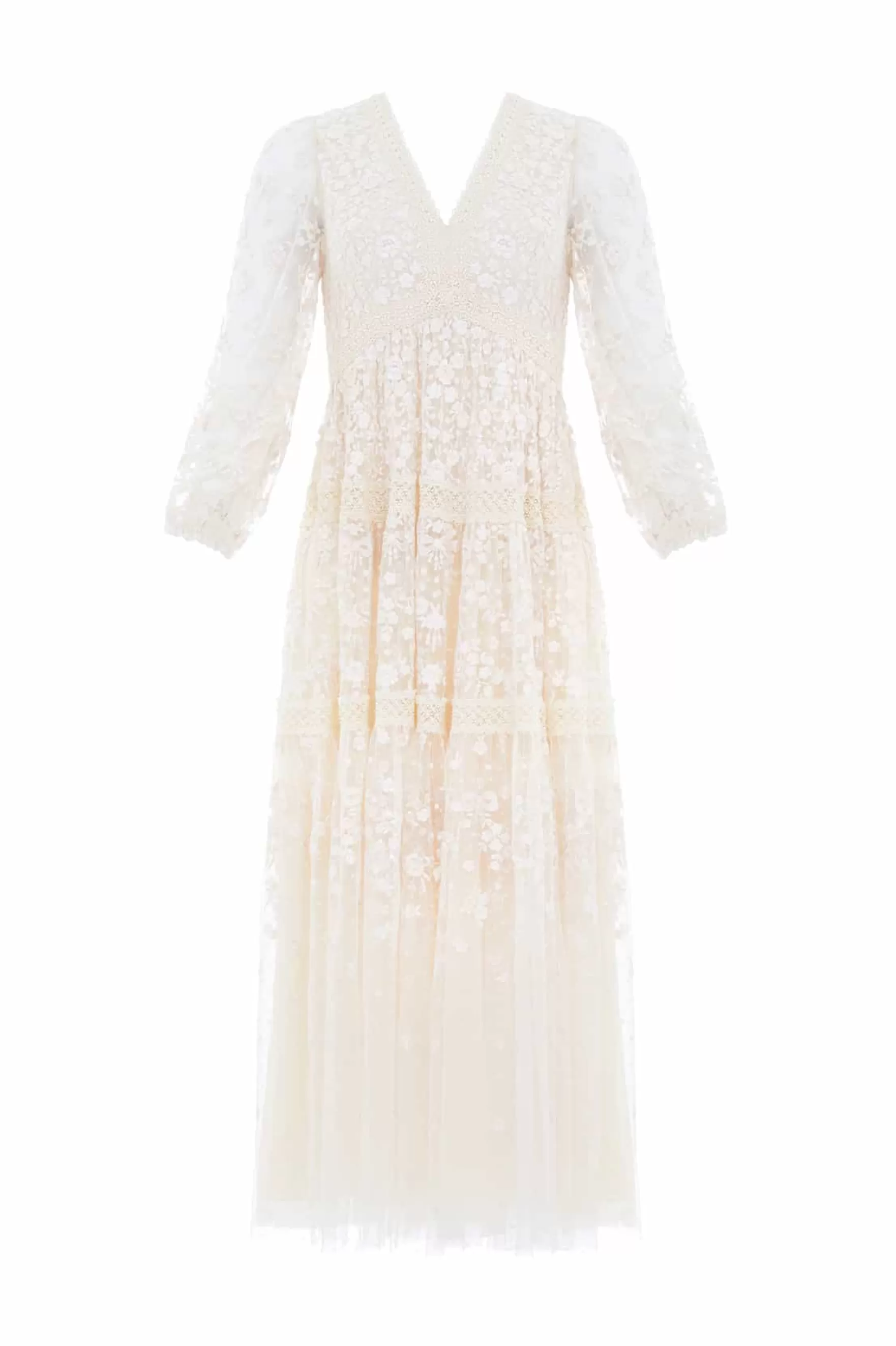 Needle & Thread Bridal | Mummy & Me>Celestia Ribbon Ankle Gown Champagne