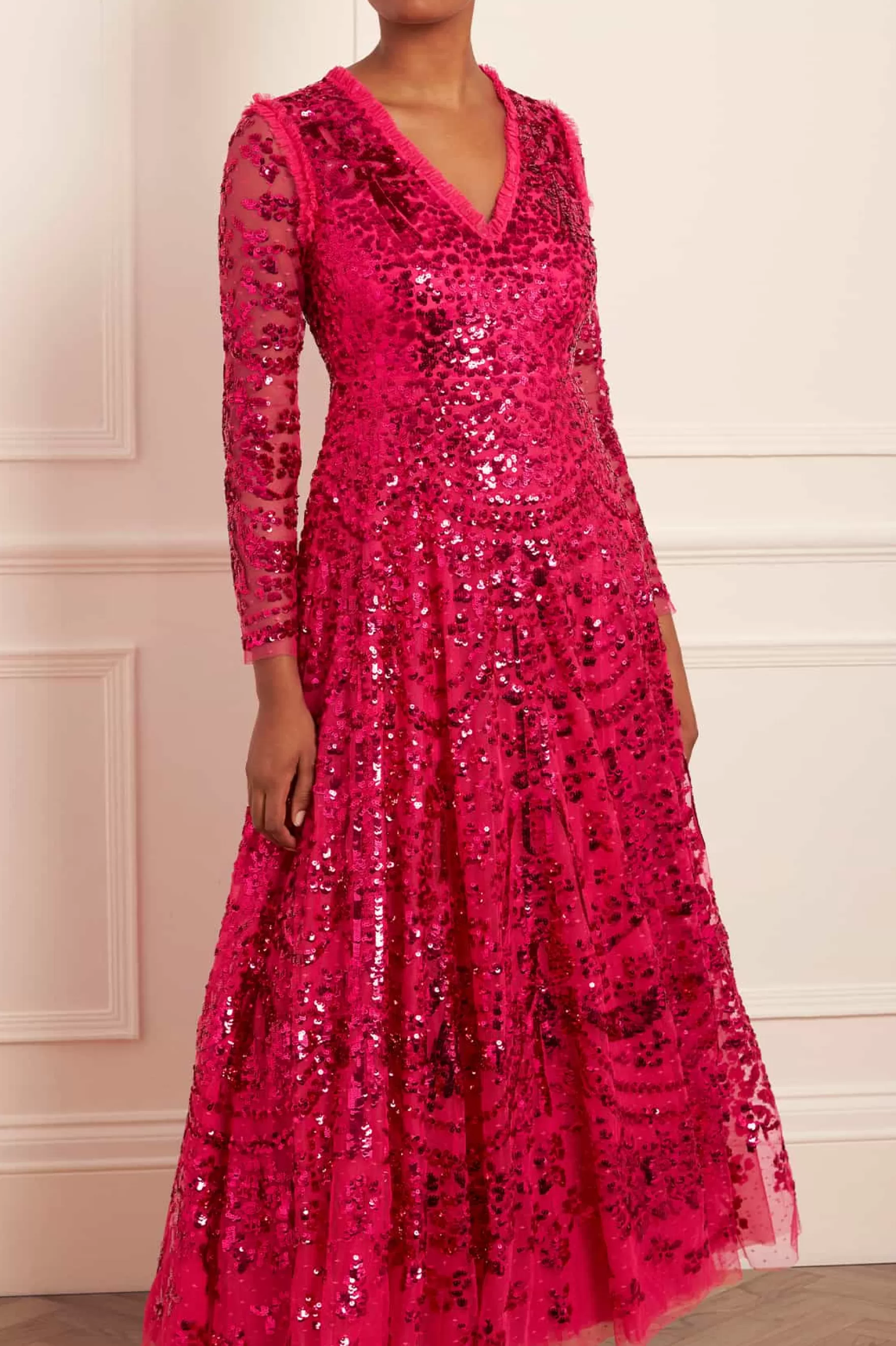 Needle & Thread Evening Dresses | All-Womenswear>Chandelier Gown Pink