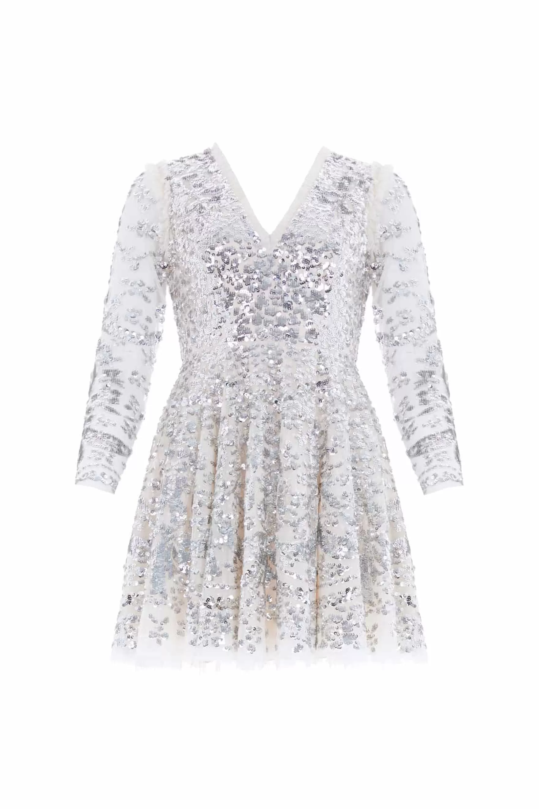 Needle & Thread Wedding Wardrobe | Mummy & Me>Chandelier Micro Mini Dress Silver