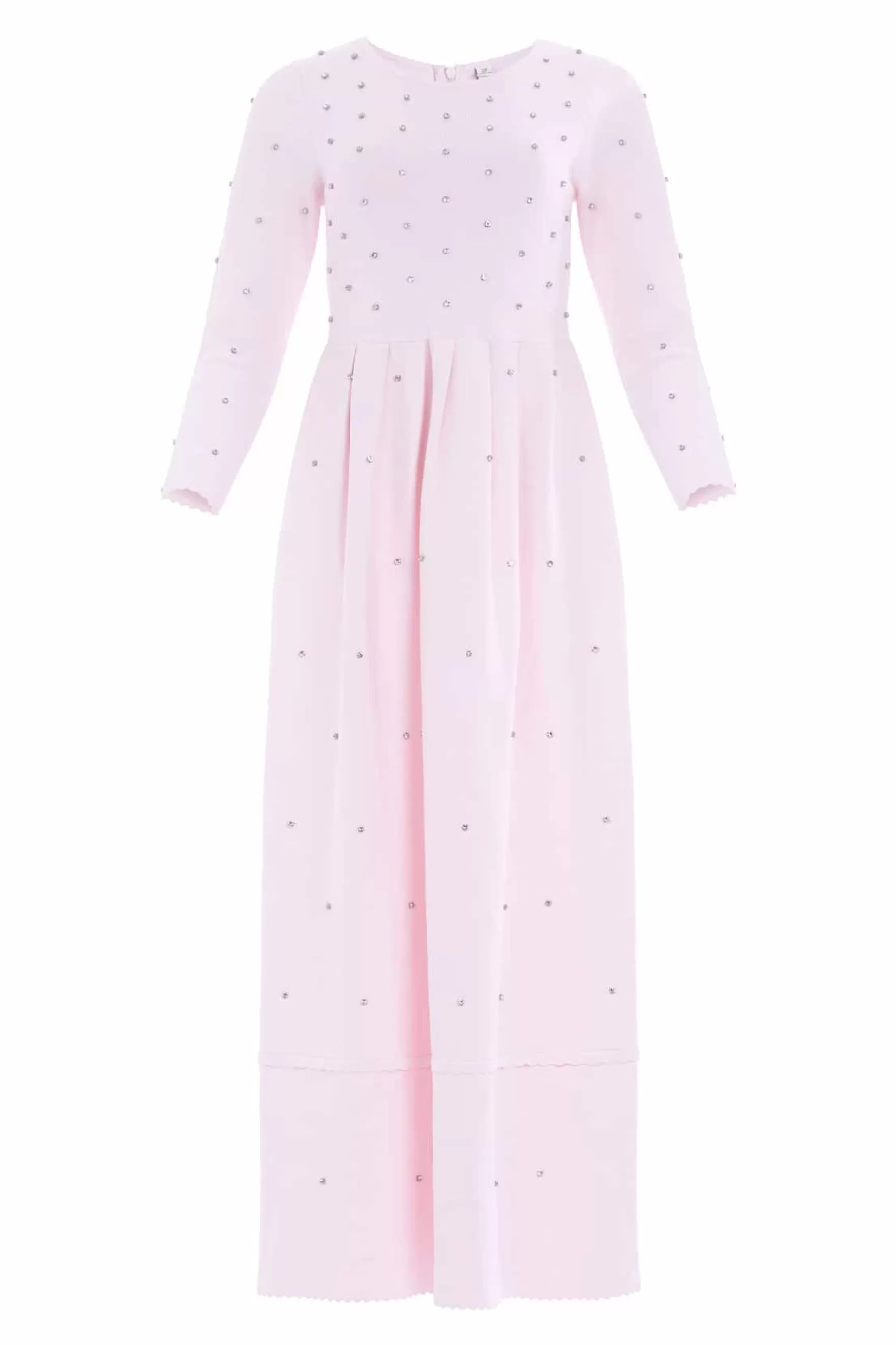 Needle & Thread All-Womenswear | Knitted Dresses>Embellished Knit Gown Pink