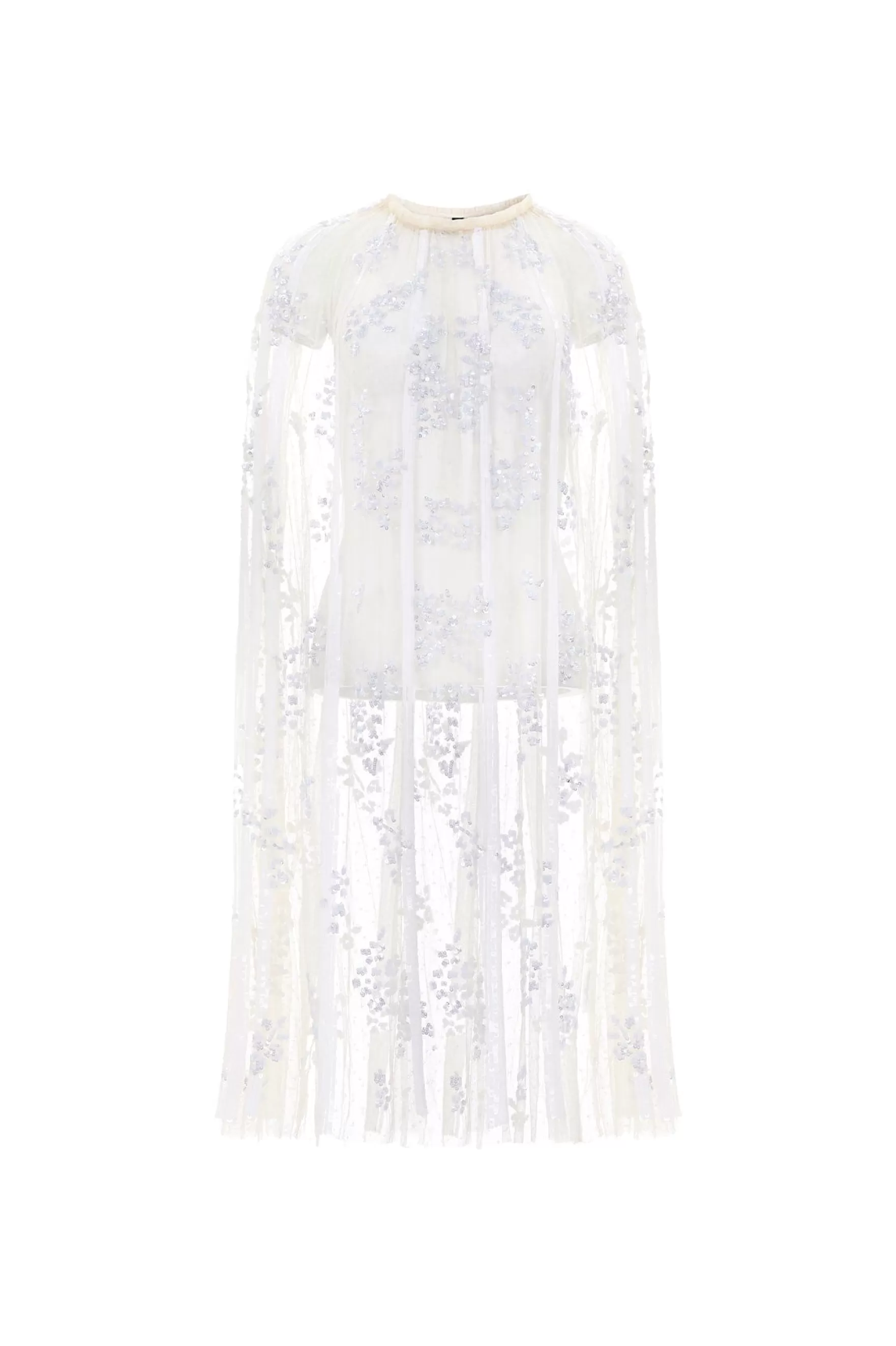 Needle & Thread Wedding Wardrobe | Capes>Floral Evermore Midaxi Cape Champagne