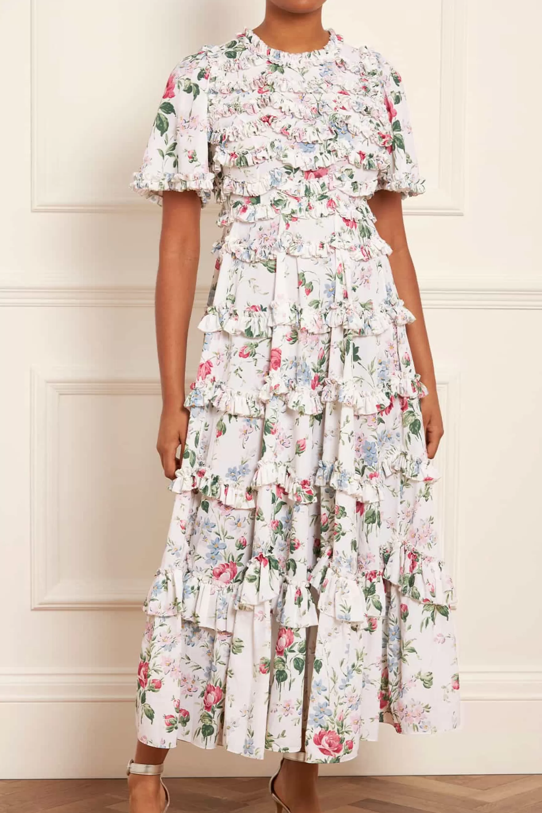 Needle & Thread Wedding Guest | Mummy & Me>Floral Fantasy Crepe Ankle Gown Multi