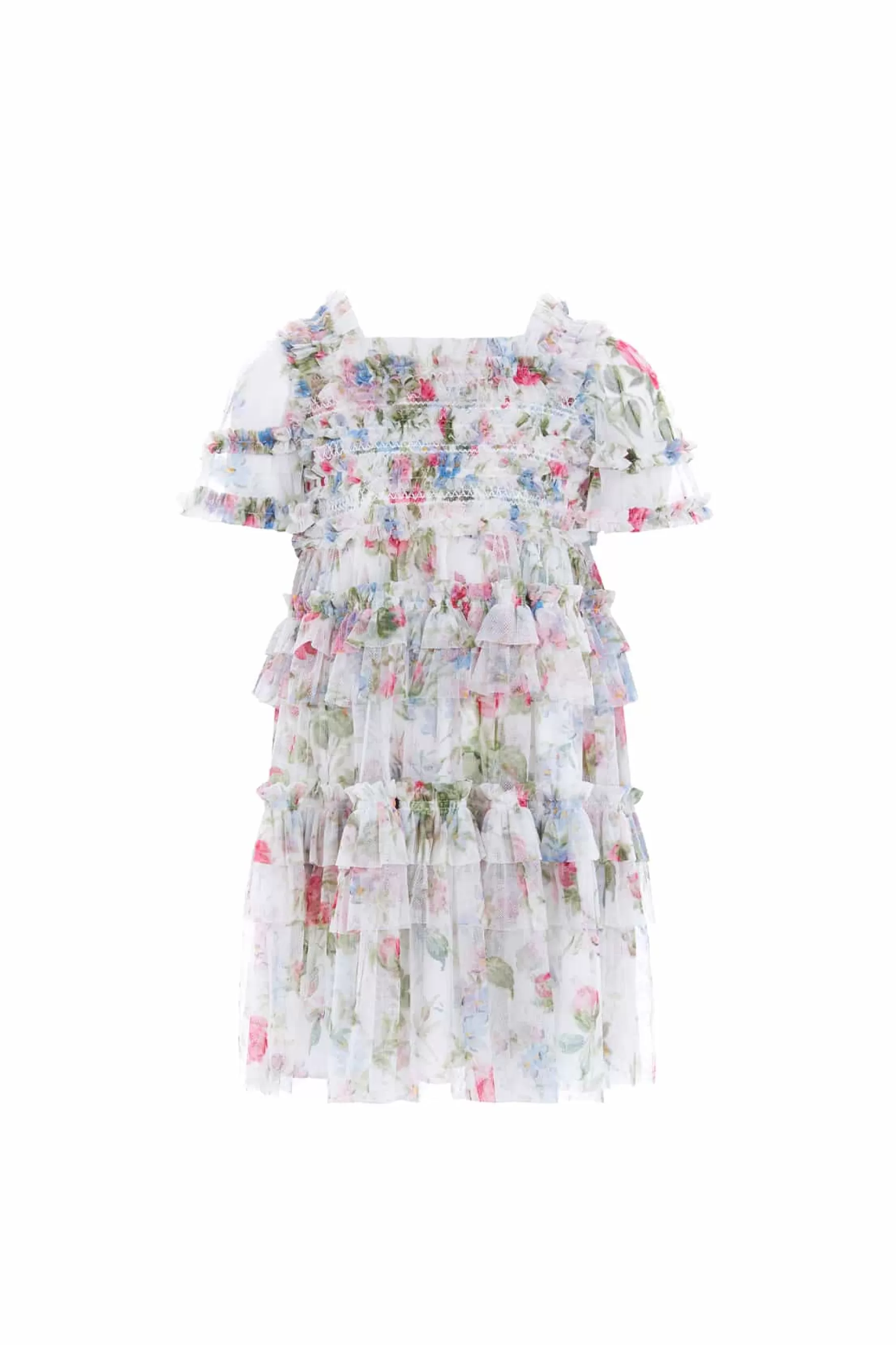 Needle & Thread Printed Dresses | Responsibly Sourced>Floral Fantasy Smocked Kids Dress Multi