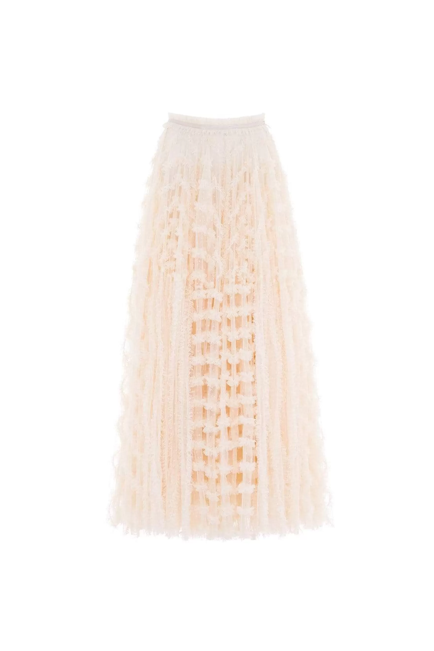Needle & Thread Wedding Wardrobe | Exclusives>Florence Ruffle Ankle Skirt Champagne