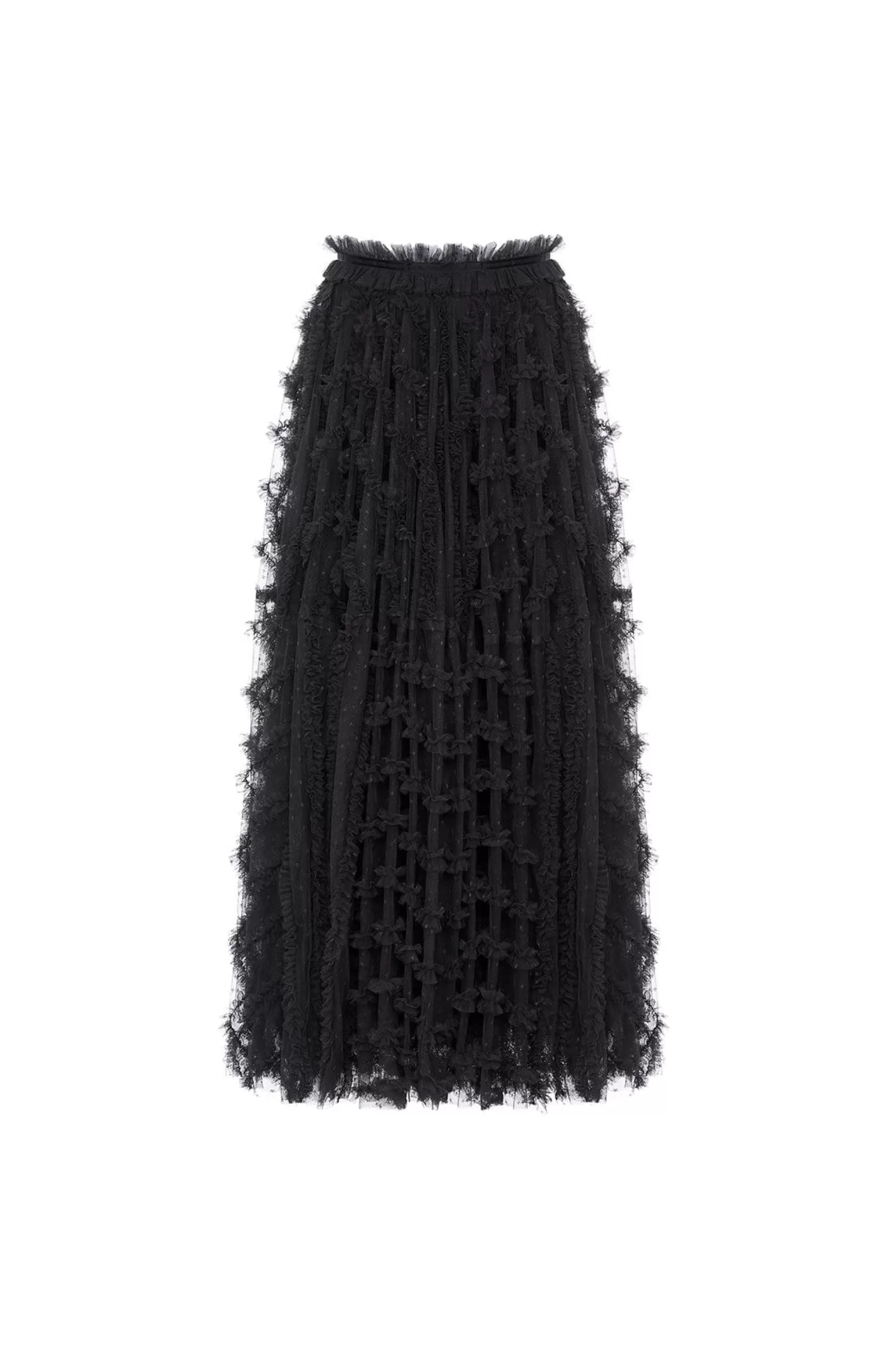 Needle & Thread Exclusives | Skirts>Florence Ruffle Ankle Skirt Black