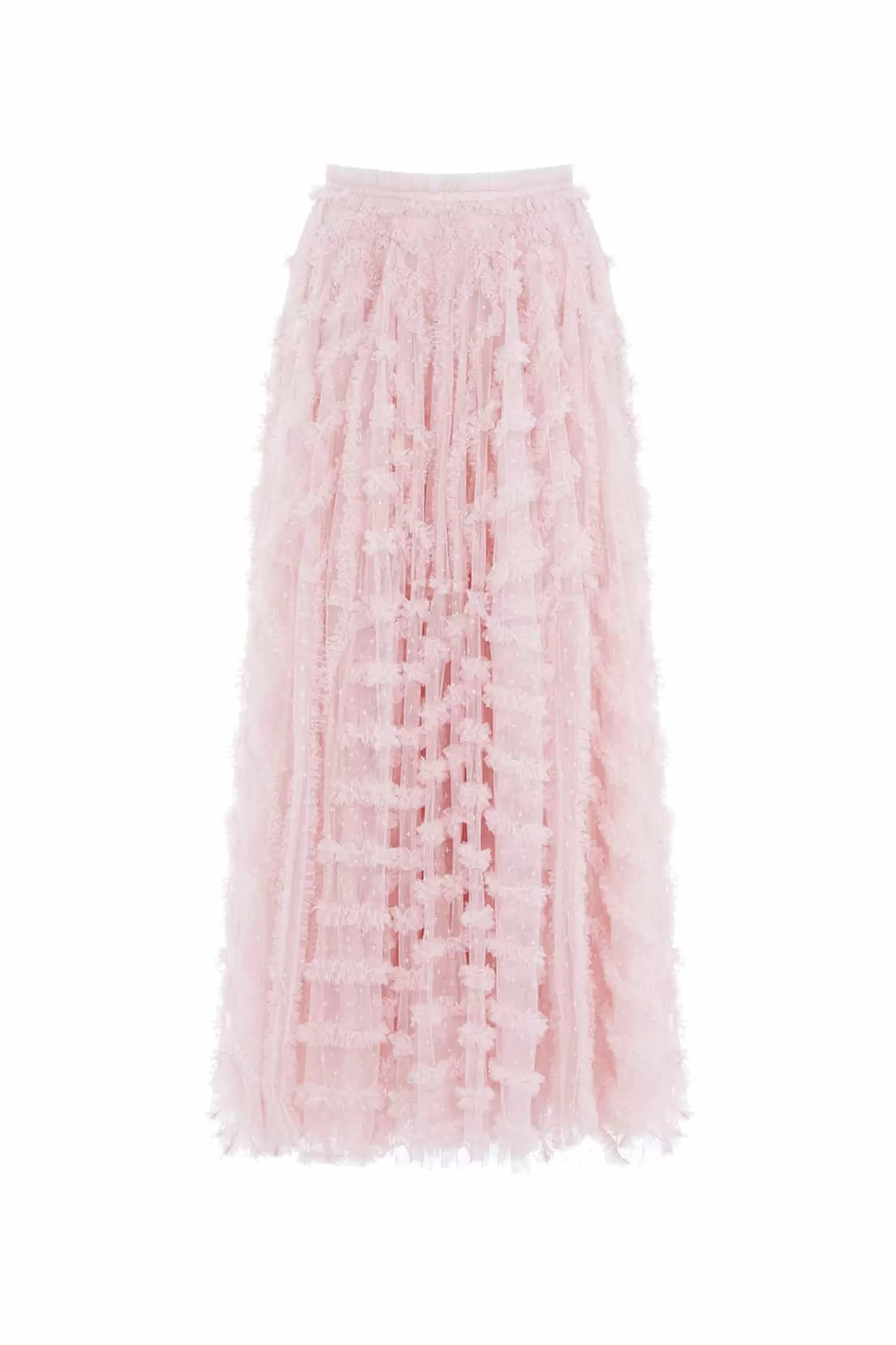 Needle & Thread Skirts>Florence Ruffle Ankle Skirt Pink