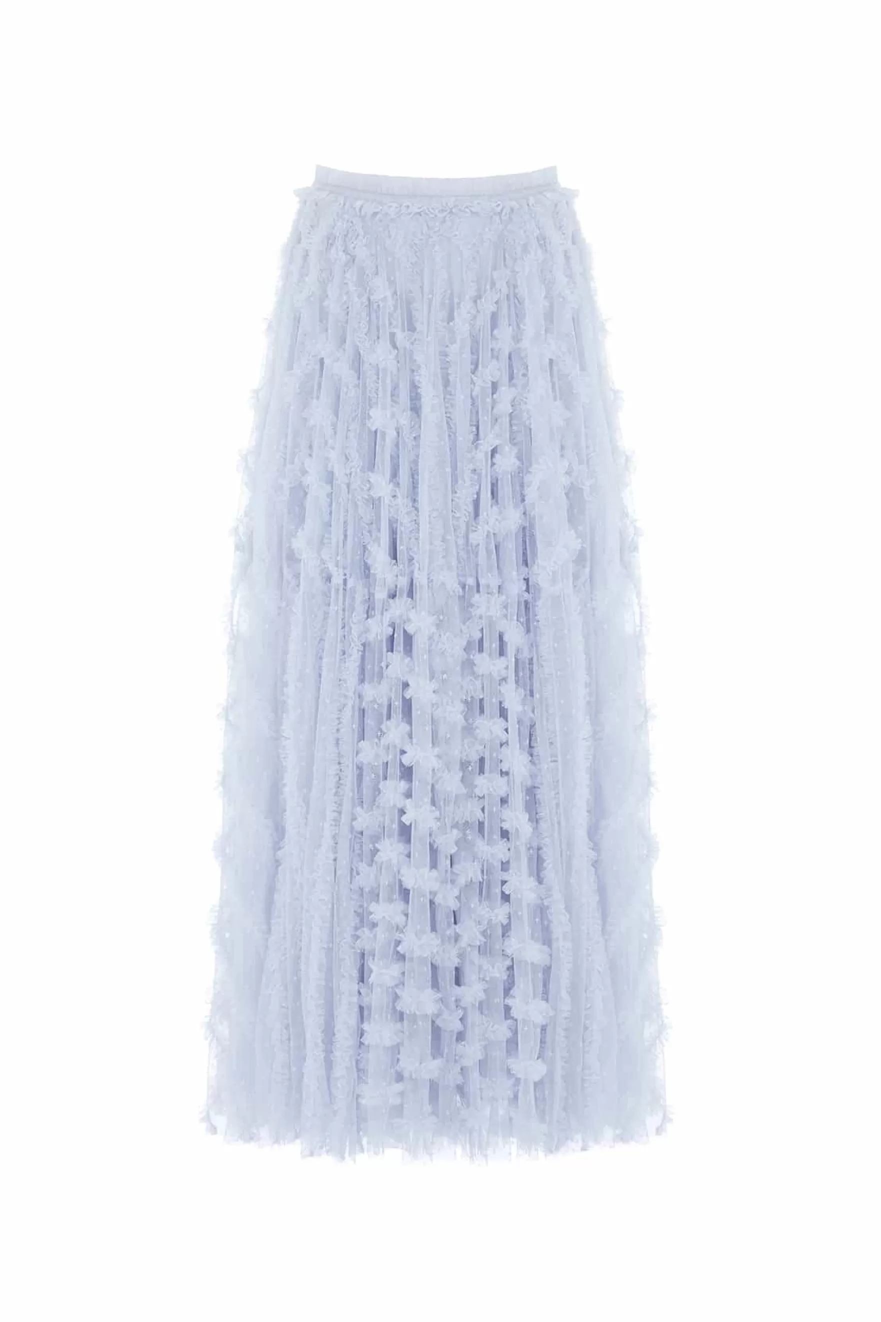 Needle & Thread Skirts>Florence Ruffle Ankle Skirt Blue