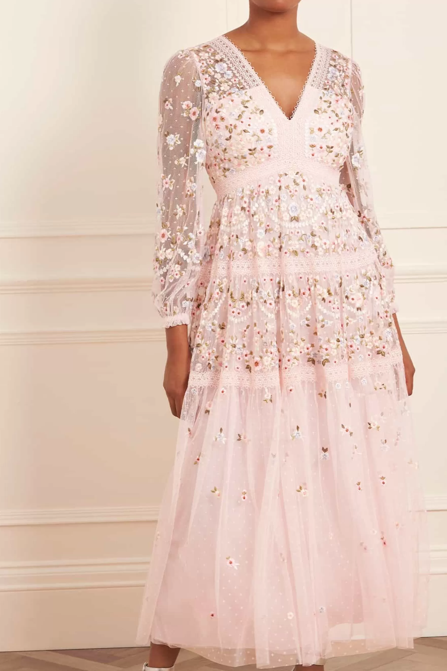 Needle & Thread Mother of the Bride | Bridesmaid>Garland Ribbon Ankle Gown Pink
