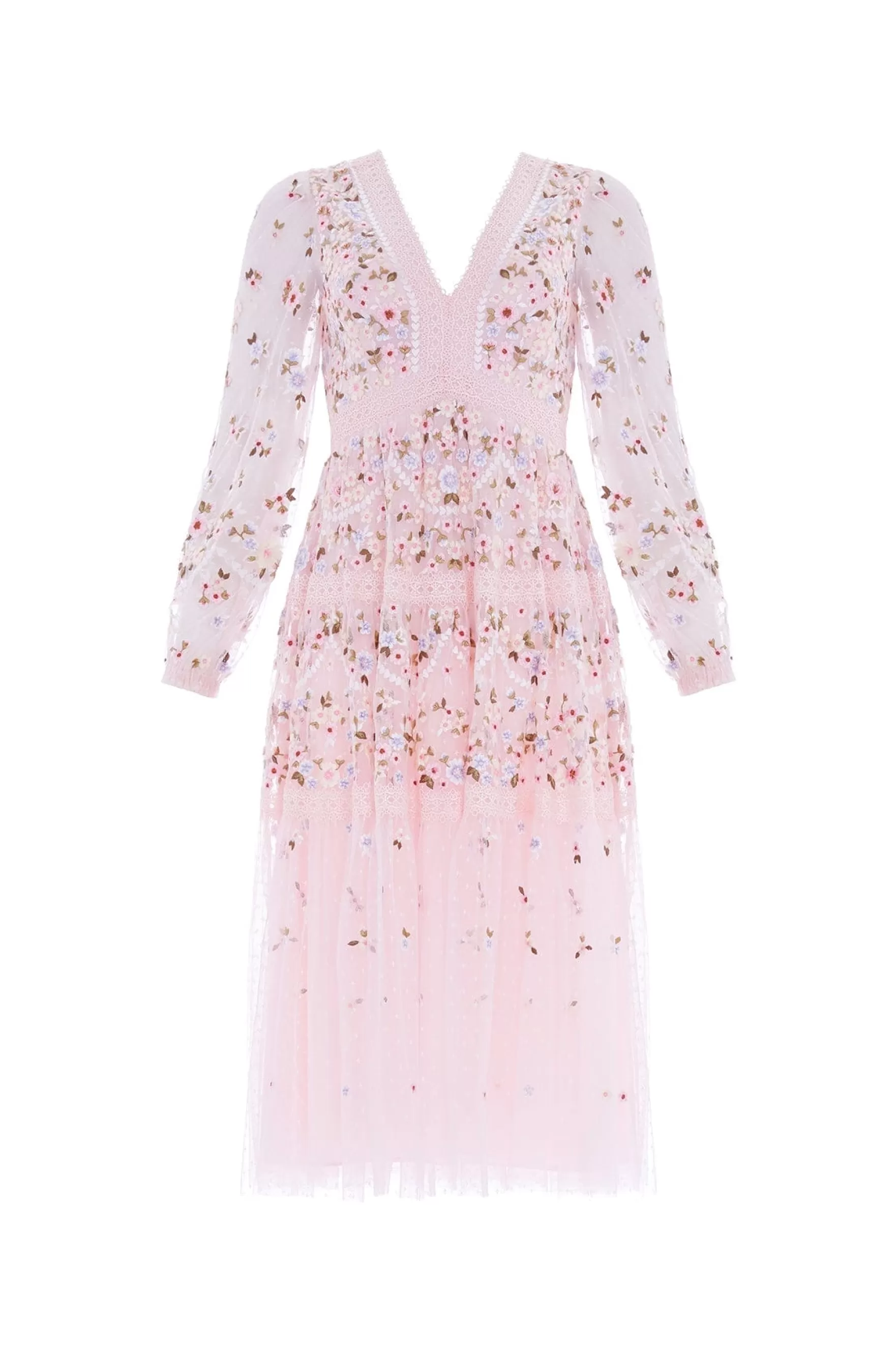 Needle & Thread Mummy & Me | Mummy & Me>Garland Ribbon Midaxi Dress Pink