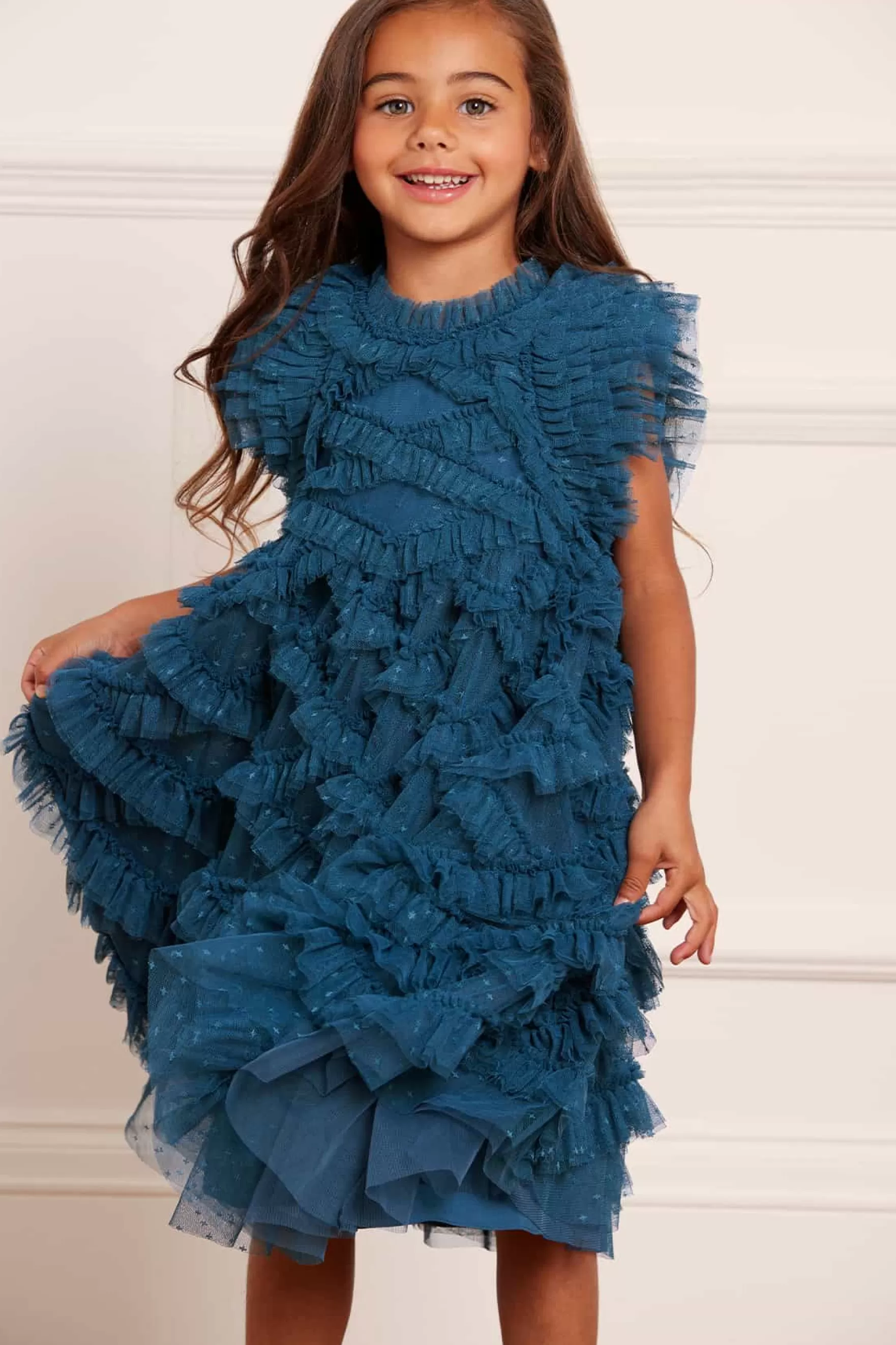 Needle & Thread Flower Girl | Flower Girl>Genevieve Kids Dress Blue