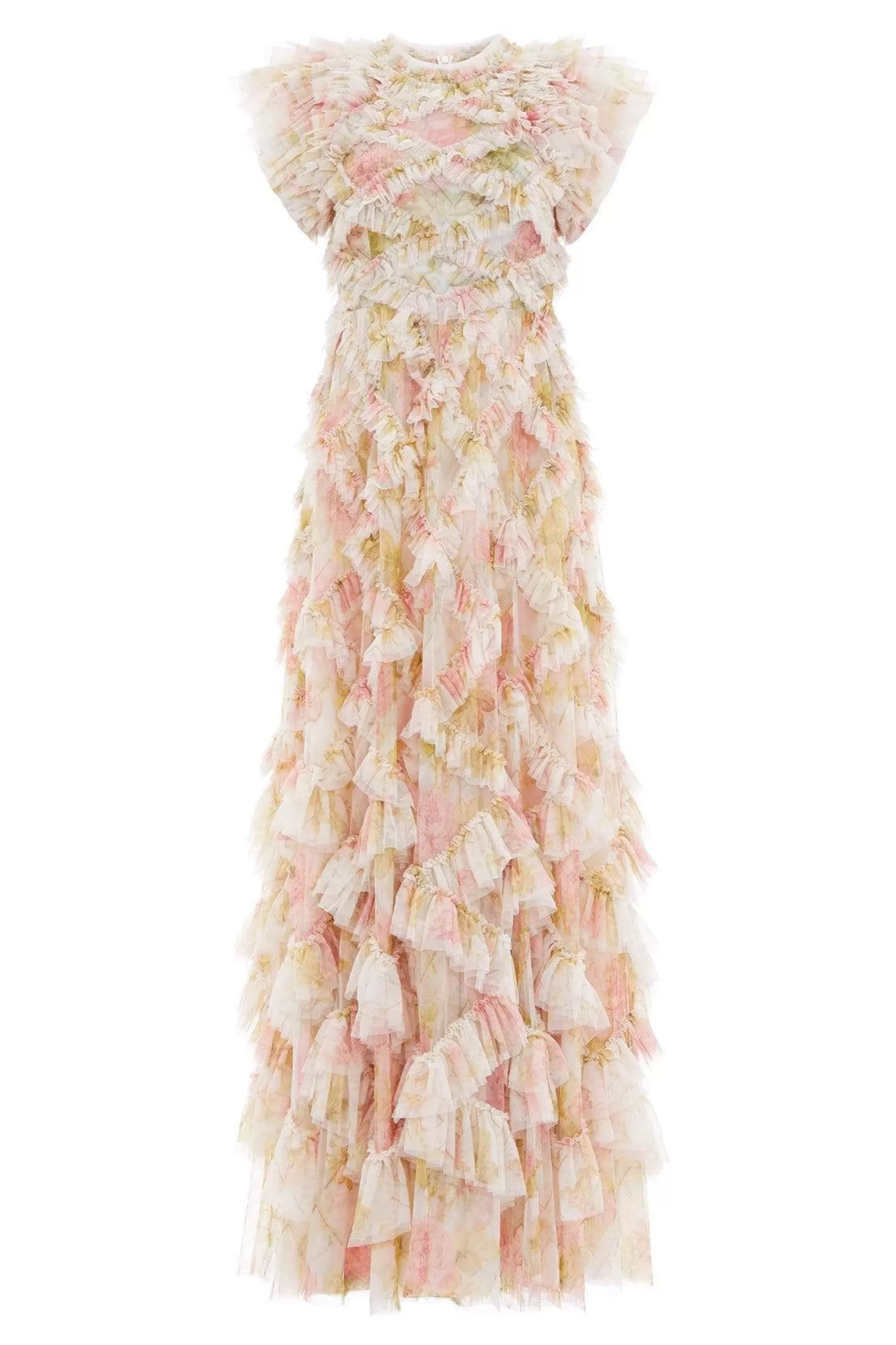 Needle & Thread Evening Dresses | Printed Dresses>Genevieve Rose Gown Multi