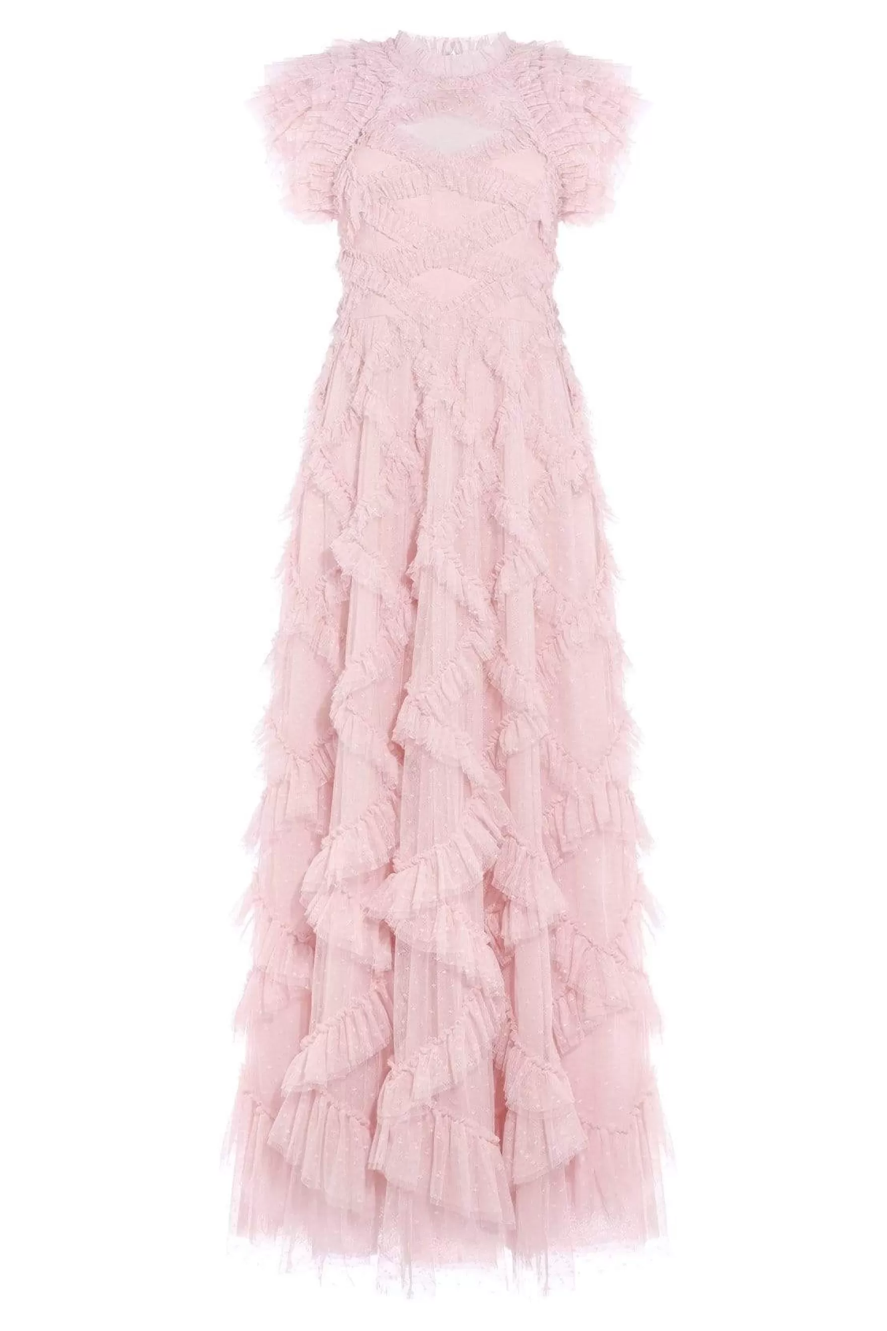 Needle & Thread Mummy & Me | Mummy & Me>Genevieve Ruffle Gown Pink