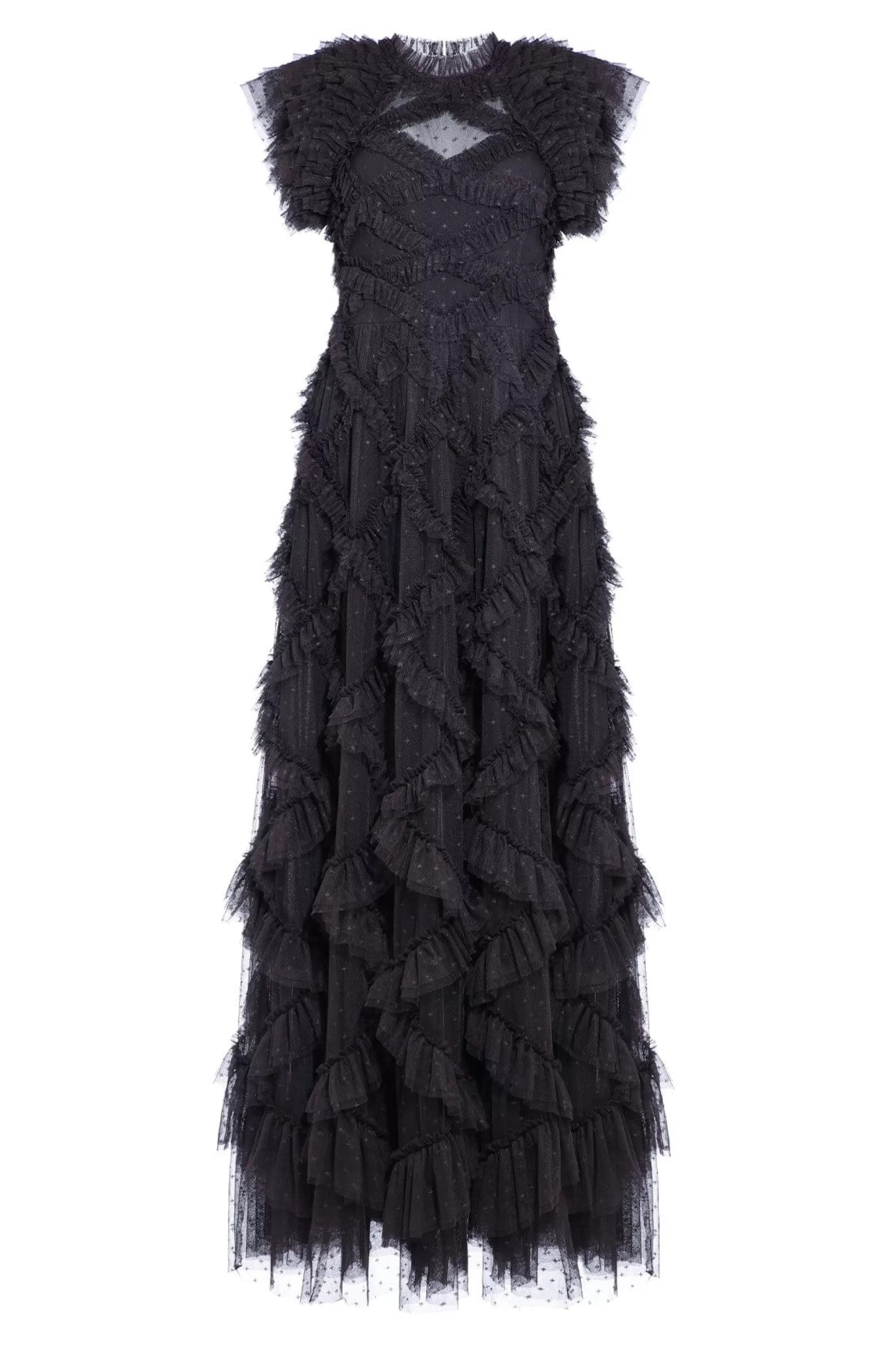 Needle & Thread Evening Dresses | Exclusives>Genevieve Ruffle Gown Black