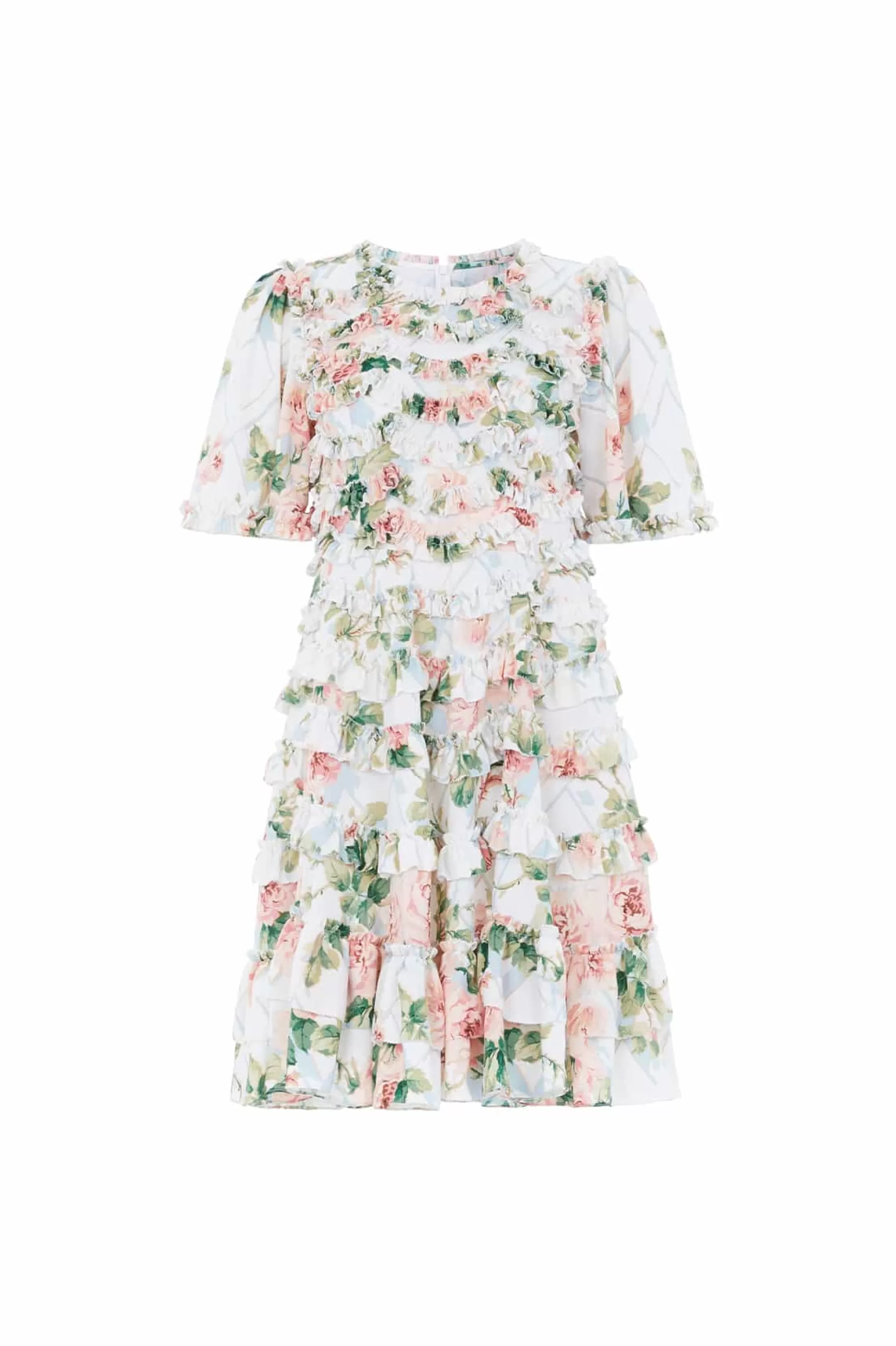 Needle & Thread Wedding Guest | Exclusives>Harlequin Rose Crepe Mini Dress Multi
