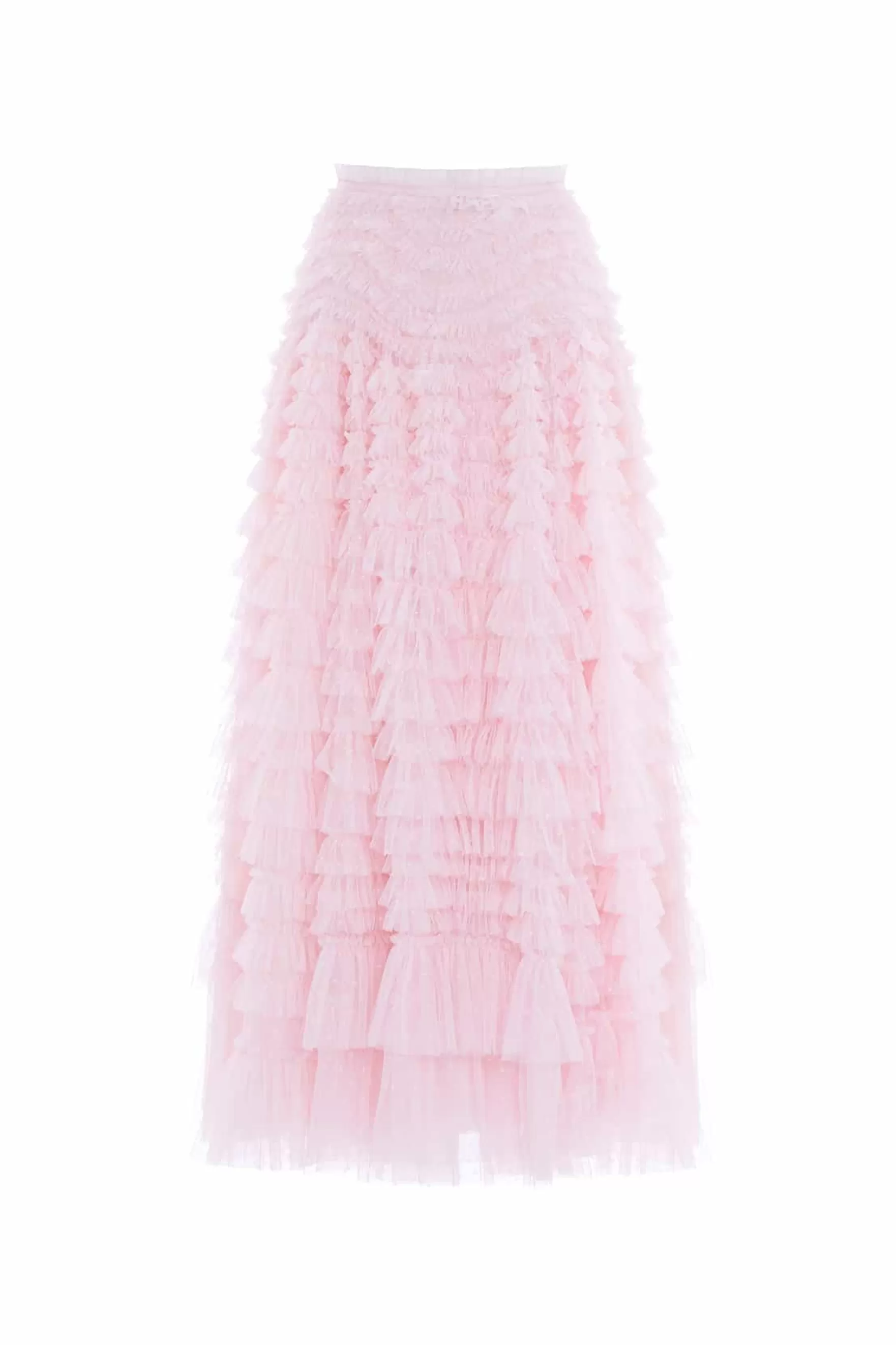 Needle & Thread All-Womenswear | Skirts>Hattie Ruffle Ankle Skirt Pink
