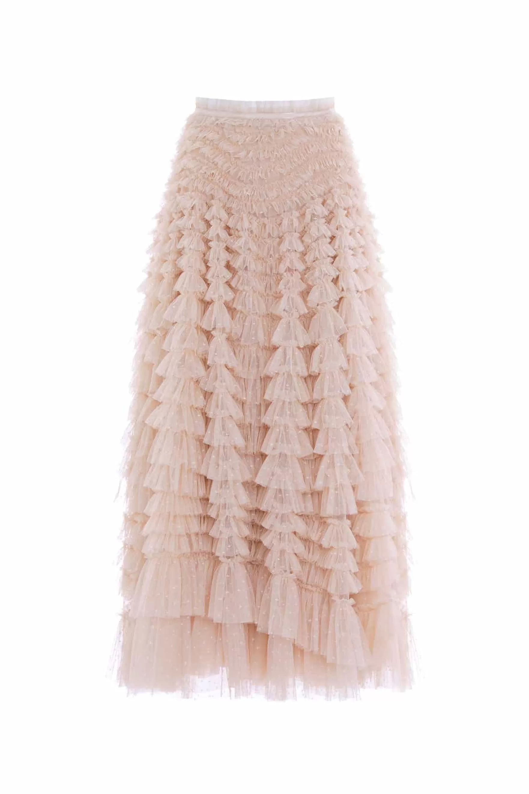 Needle & Thread All-Womenswear | Skirts>Hattie Ruffle Ankle Skirt Beige