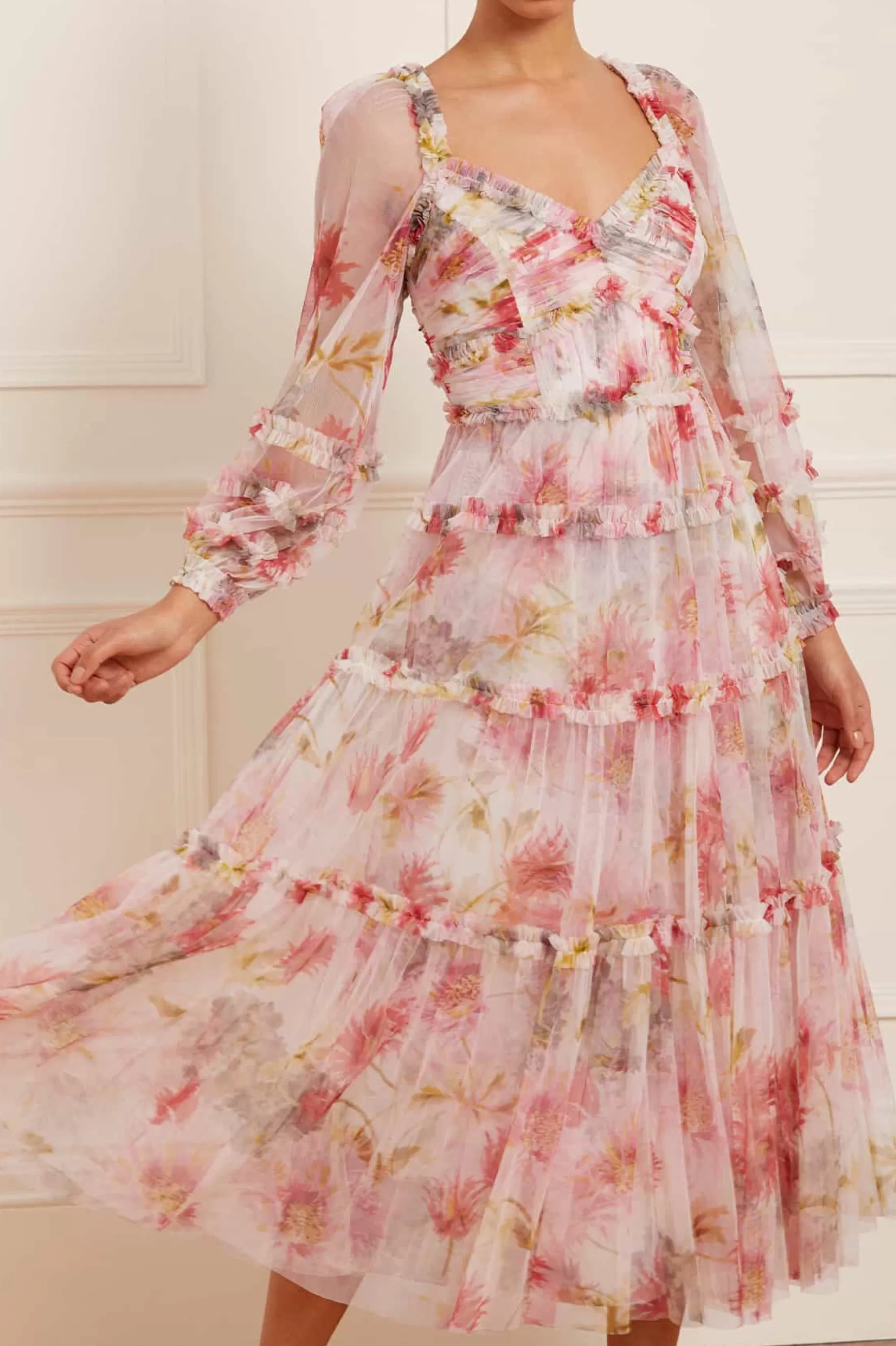 Needle & Thread Wedding Guest | Mummy & Me>Hummingbird Iris Bloom Ballerina Dress Multi