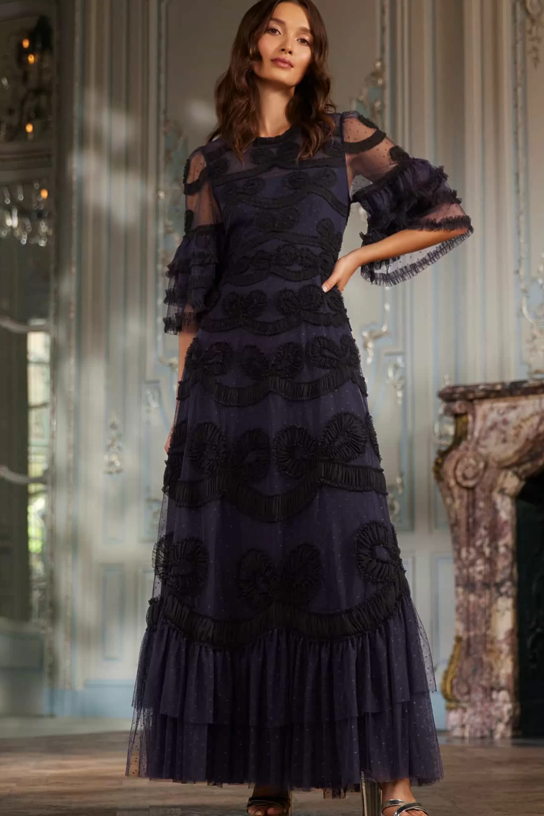 Needle & Thread Mother of the Bride | Evening Dresses>Ingrid Gown Blue