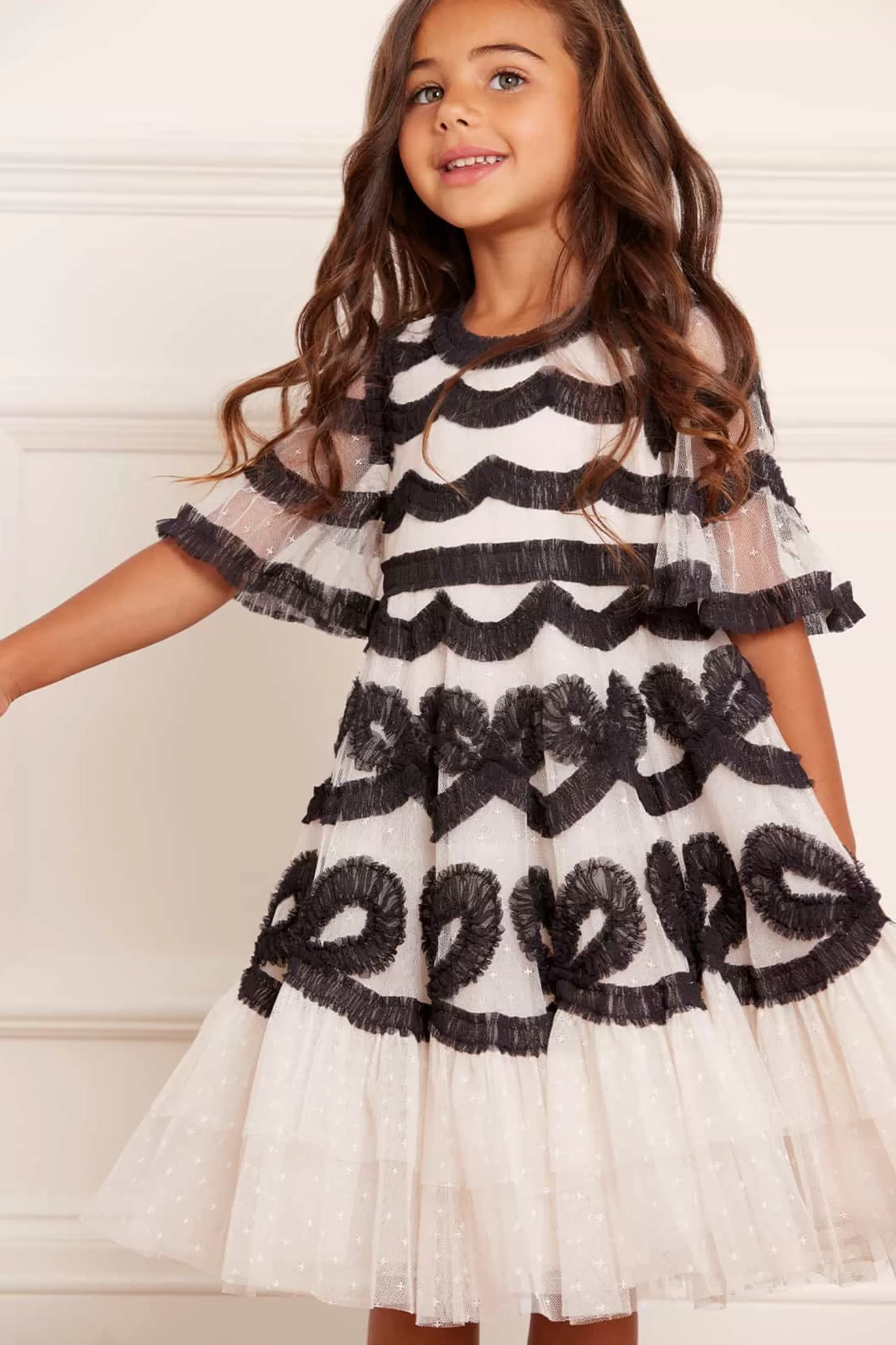 Needle & Thread Flower Girl | Flower Girl>Ingrid Kids Dress Champagne