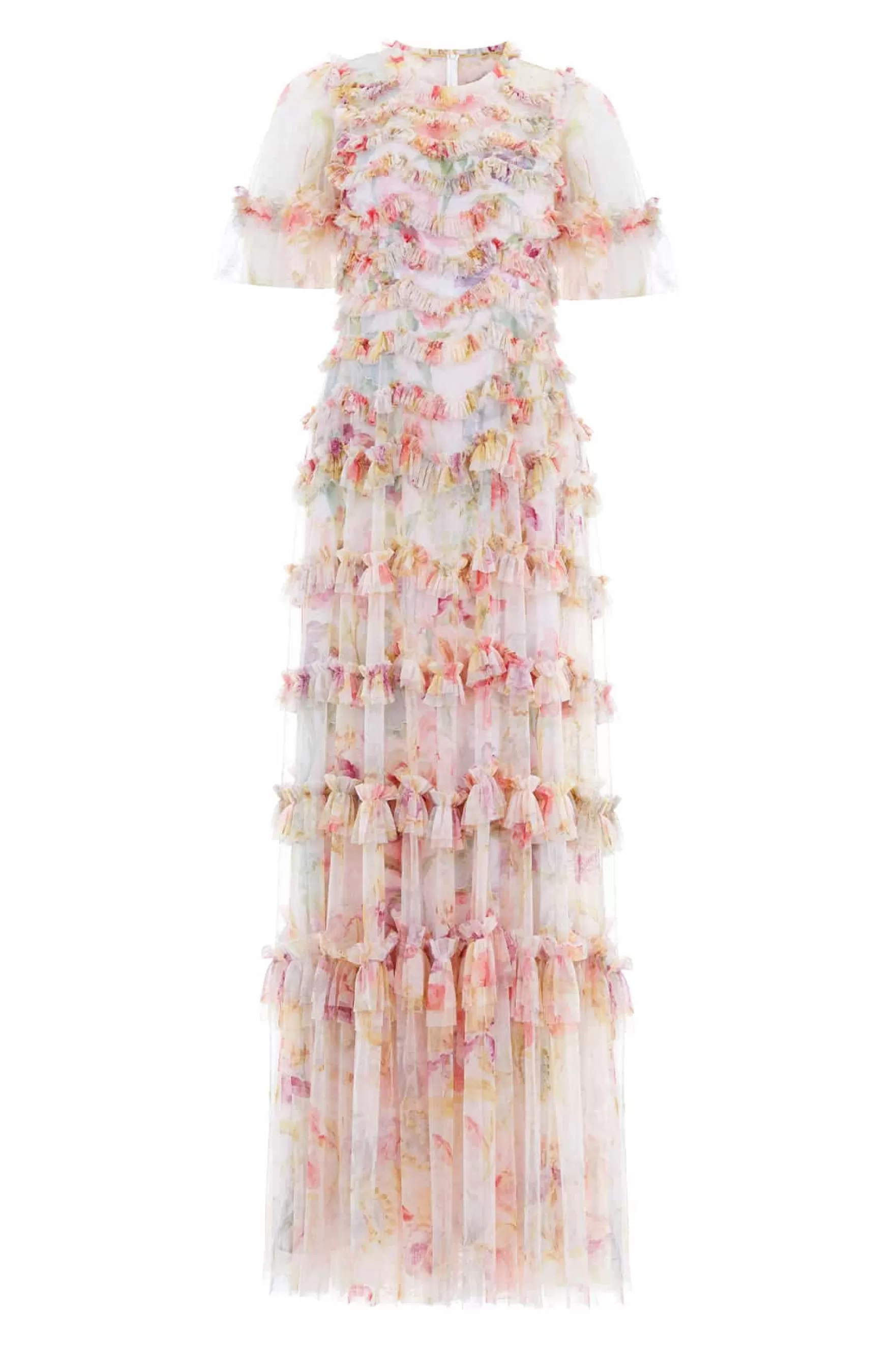 Needle & Thread Mother of the Bride | Plus Size>Iris Ruffle Gown Multi