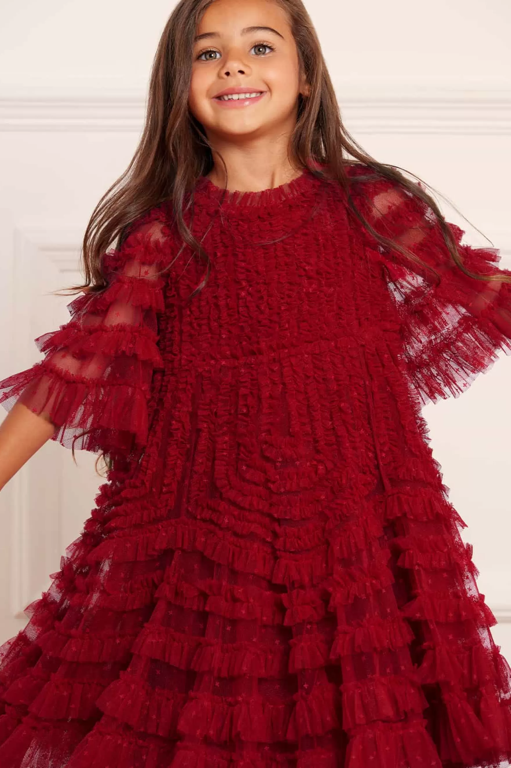 Needle & Thread Flower Girl | Flower Girl>La Vie En Rose Kids Dress Red