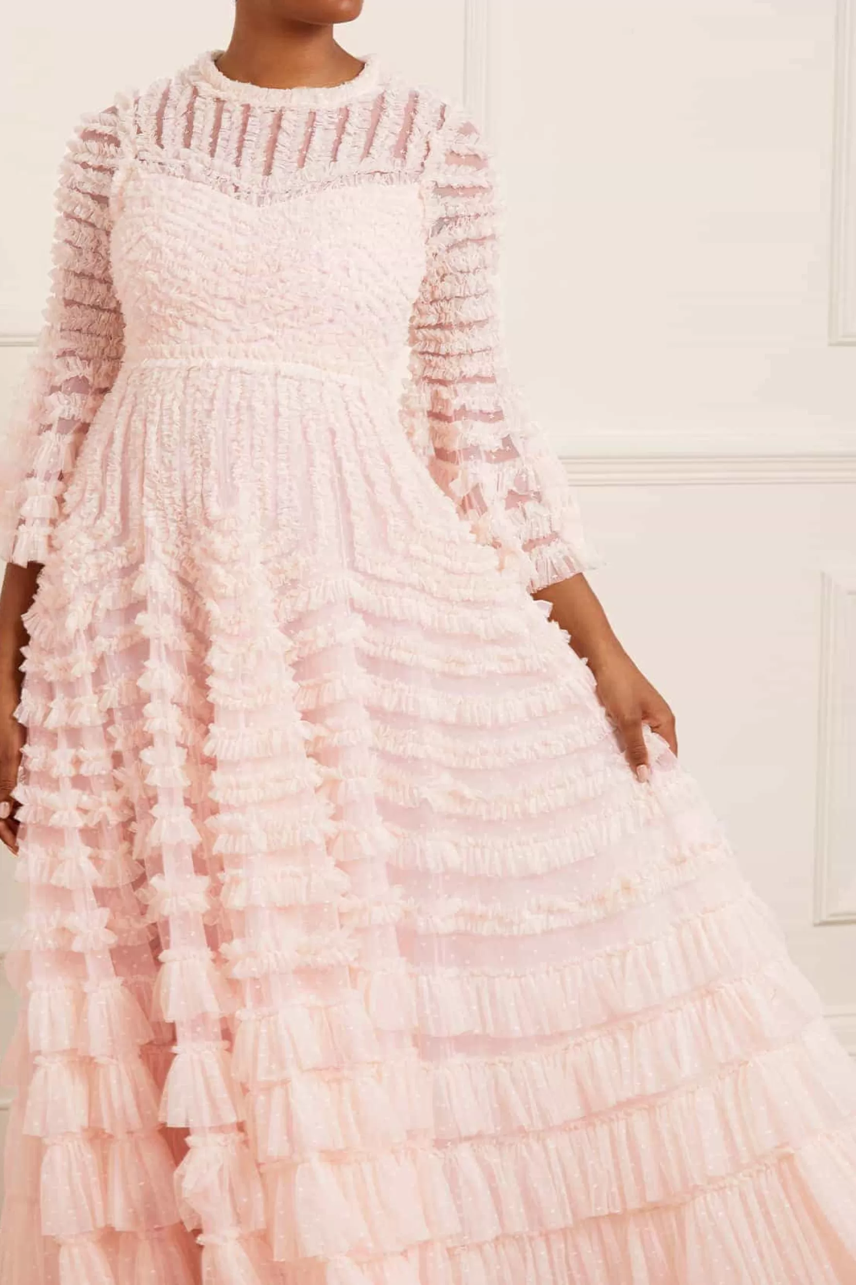Needle & Thread Bridal | Mummy & Me>La Vie En Rose Round Neck Gown Pink