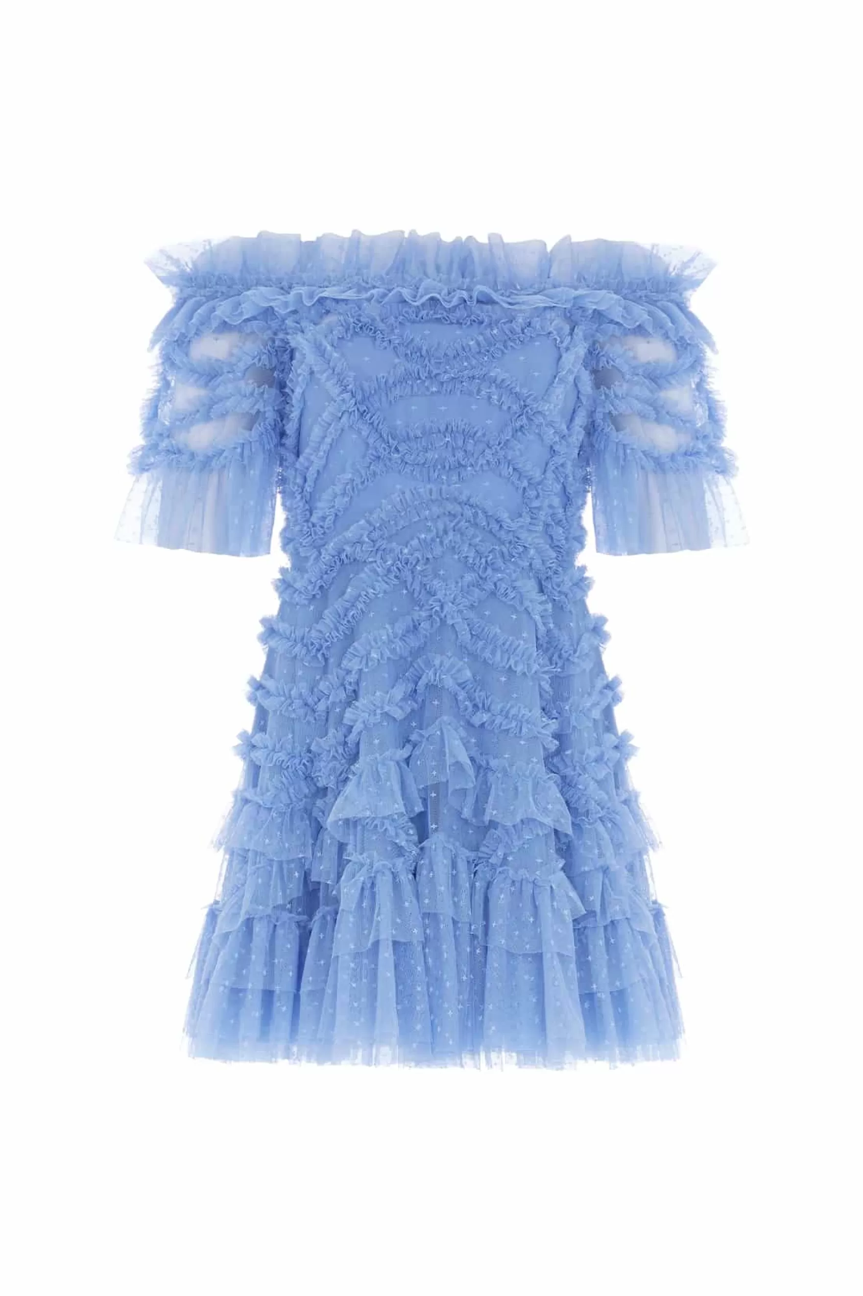 Needle & Thread Wedding Guest | All-Womenswear>Lana Off-Shoulder Micro Mini Dress Blue