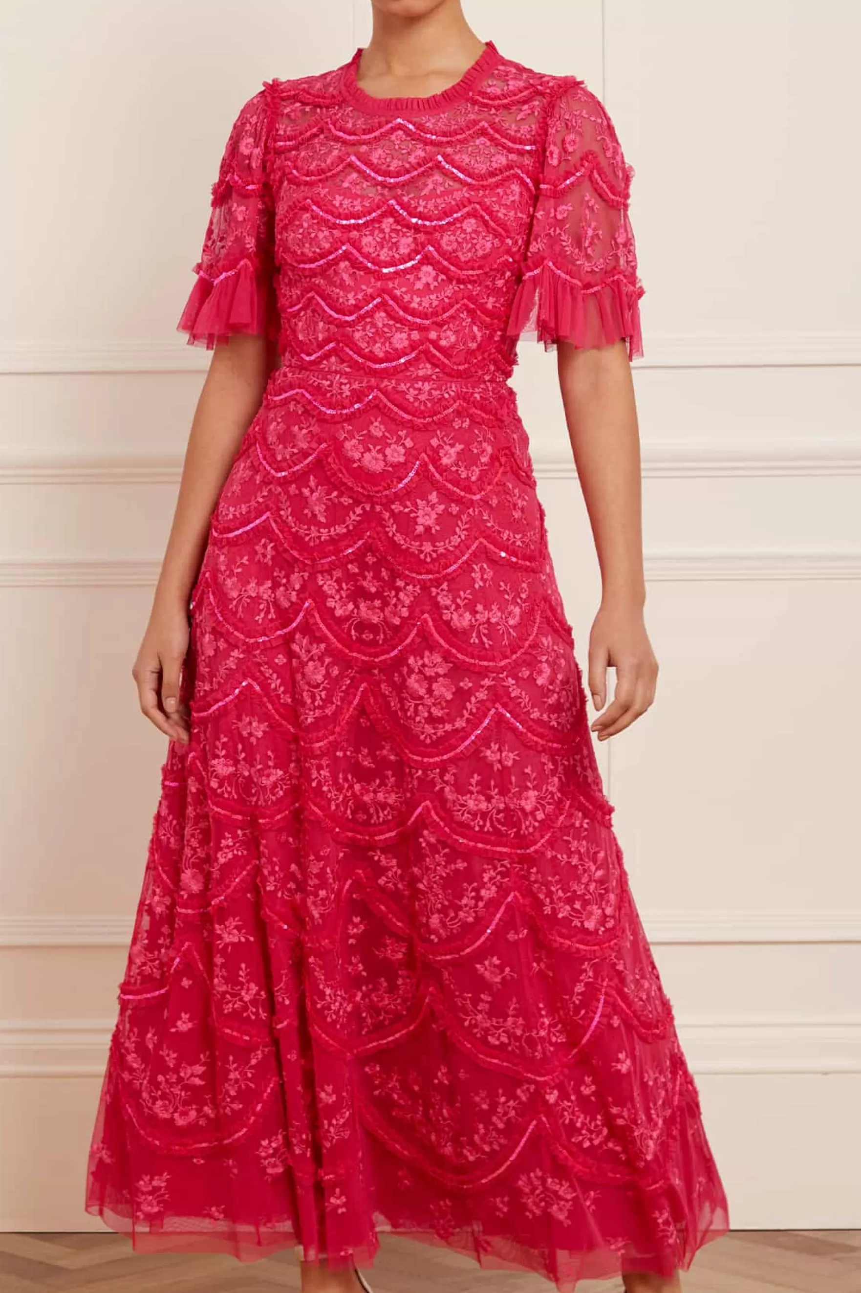 Needle & Thread Mother of the Bride | Evening Dresses>Lily Bloom Ankle Gown Pink