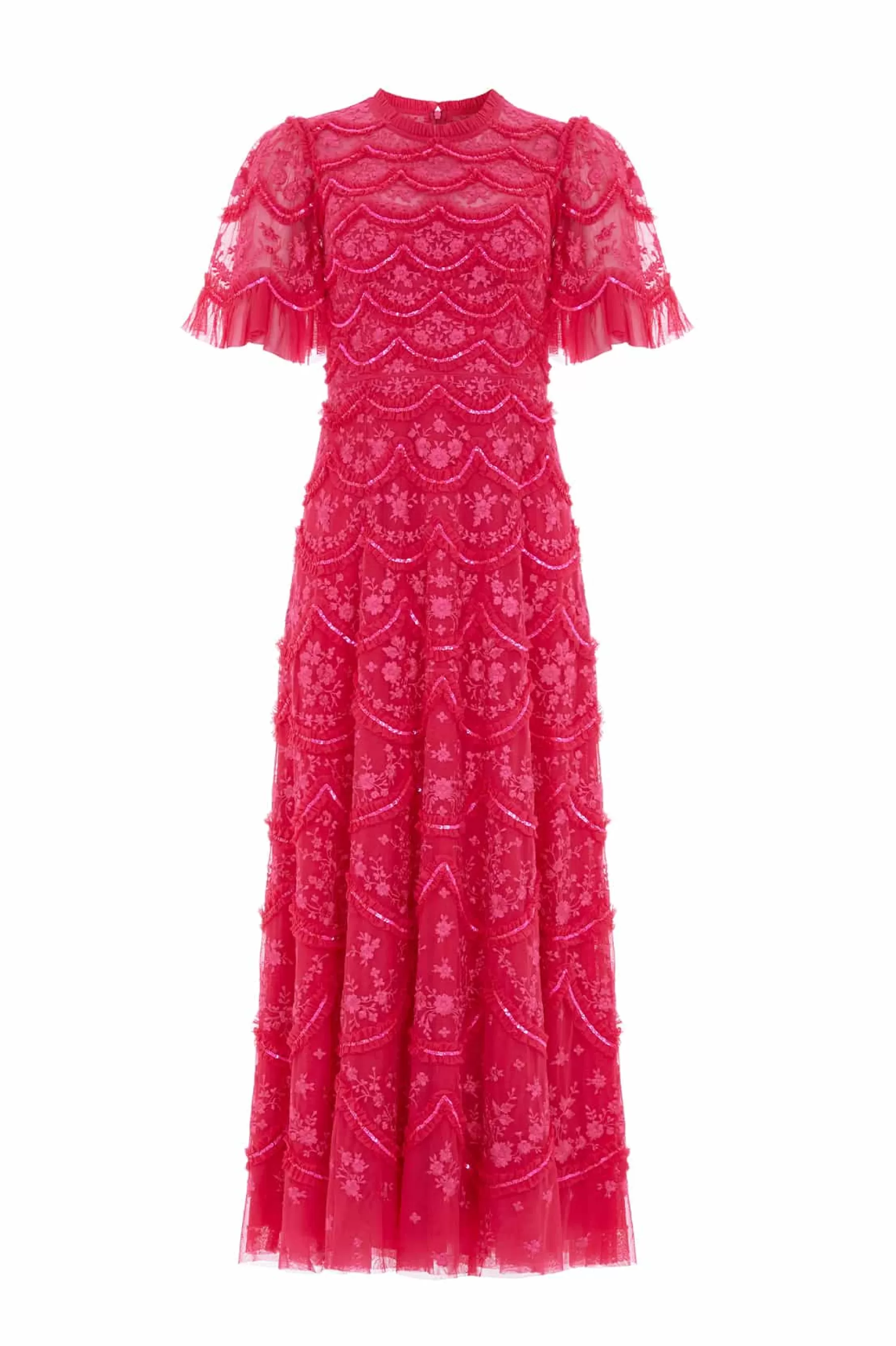 Needle & Thread Mother of the Bride | Evening Dresses>Lily Bloom Ankle Gown Pink