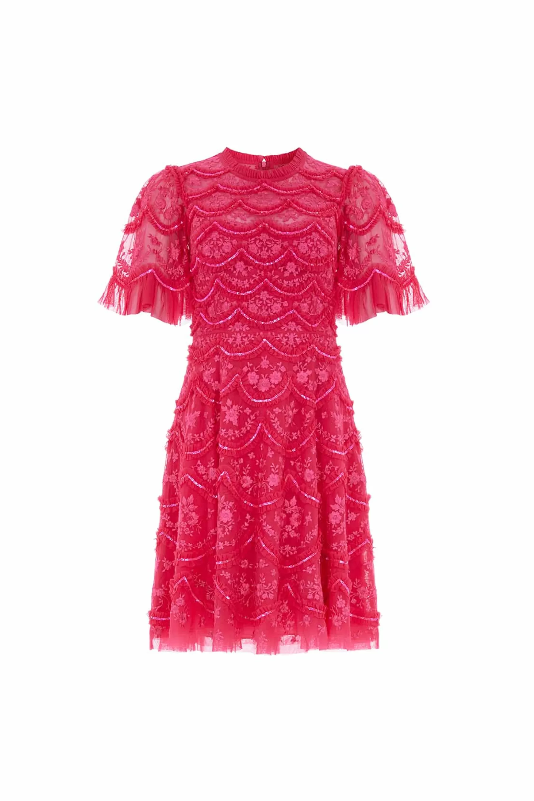 Needle & Thread Wedding Guest | Mini Dresses>Lily Bloom Mini Dress Pink
