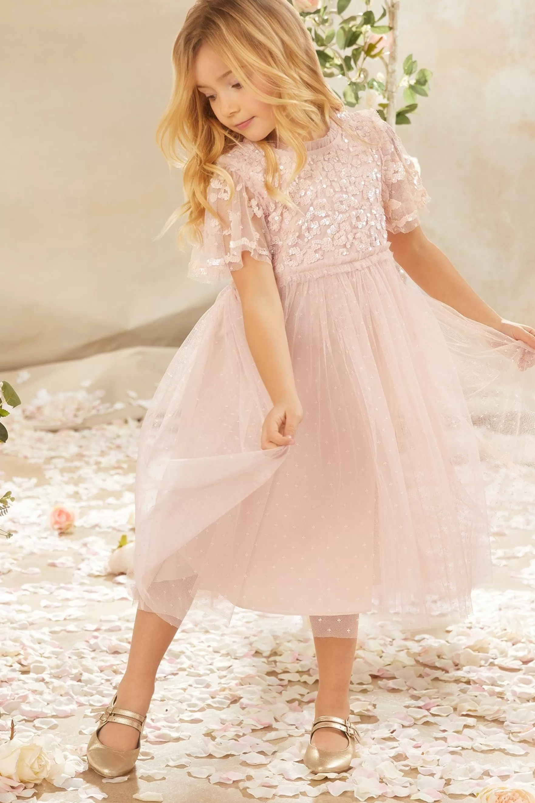 Needle & Thread Flower Girl | Flower Girl>Lilybelle Kids Dress Pink