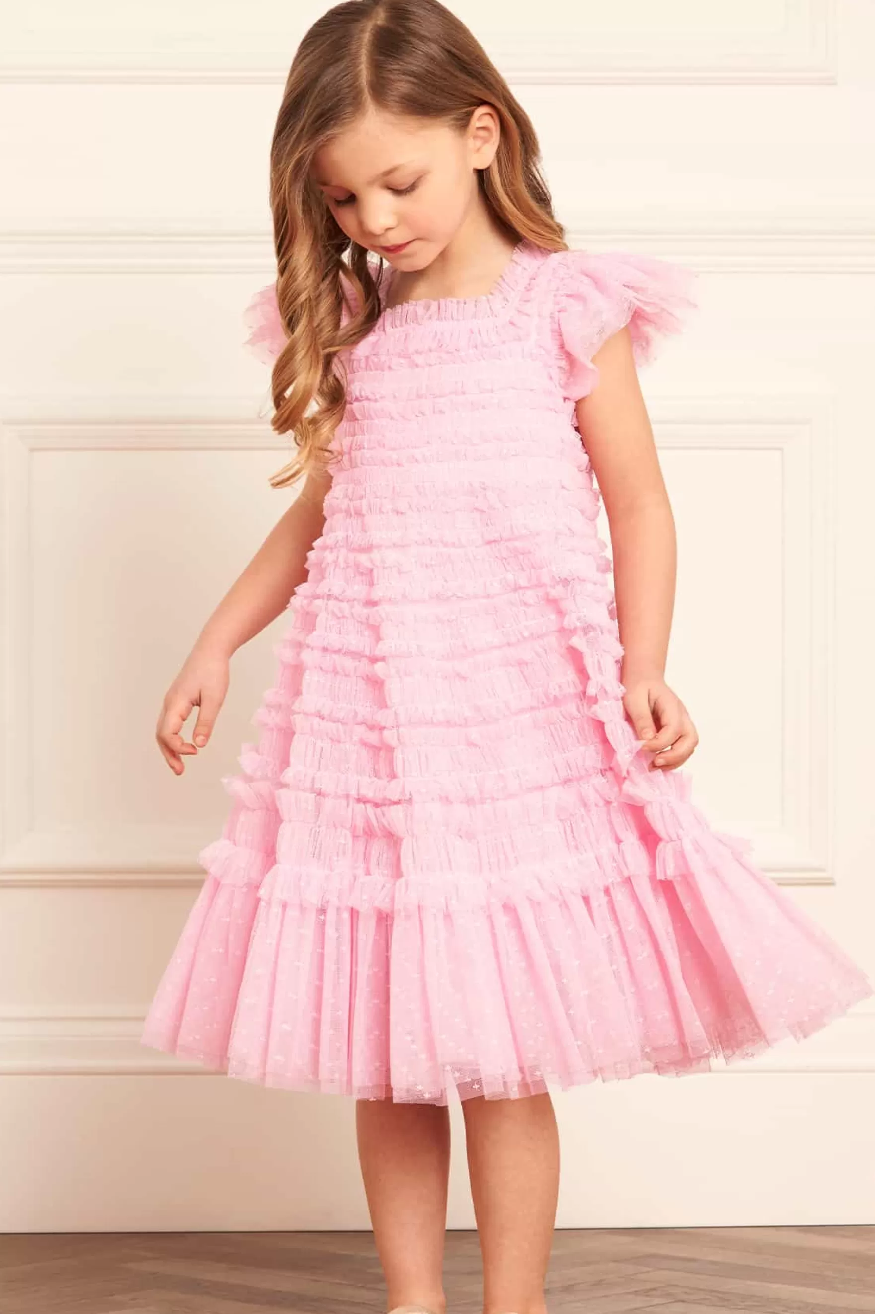 Needle & Thread Flower Girl | Flower Girl>Lisette Kids Dress Pink
