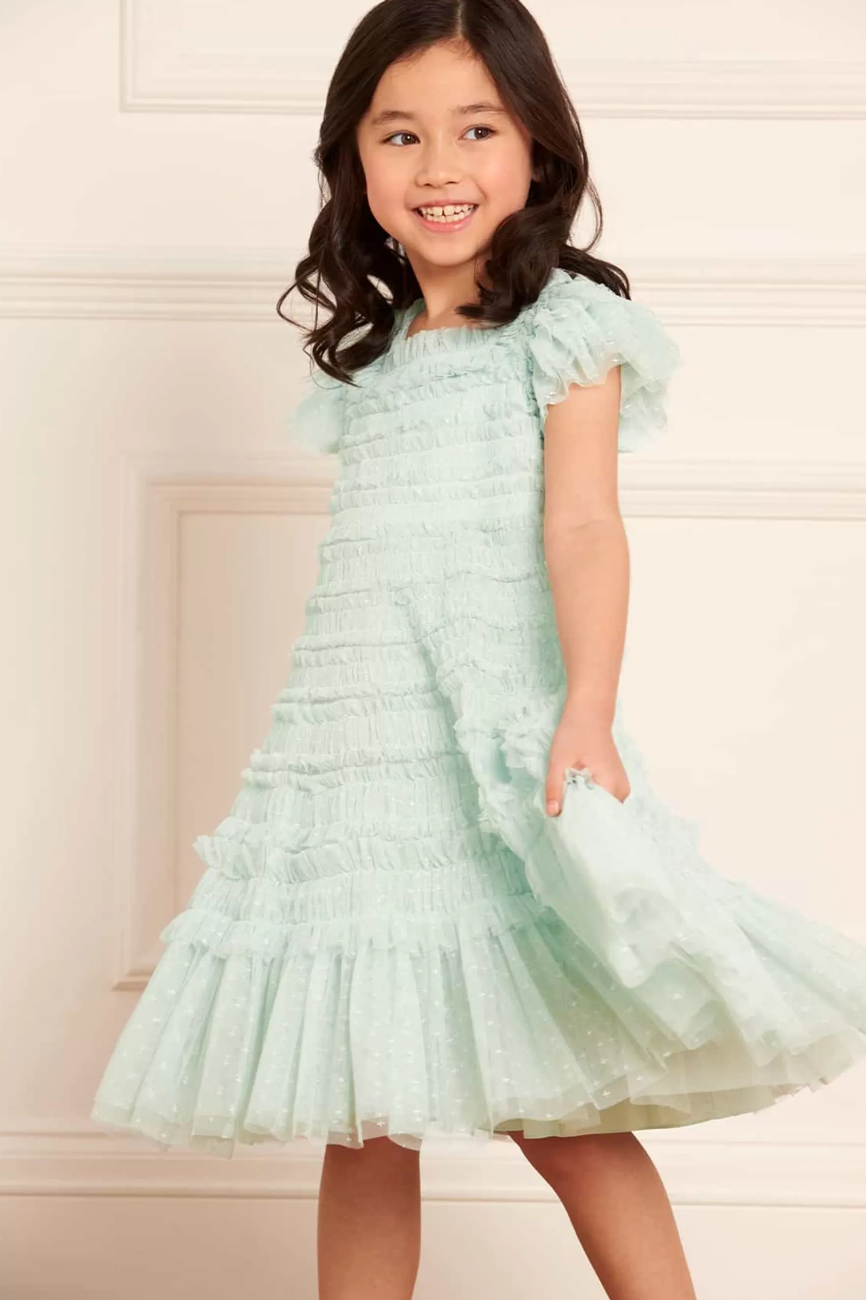 Needle & Thread Flower Girl | Flower Girl>Lisette Kids Dress Green