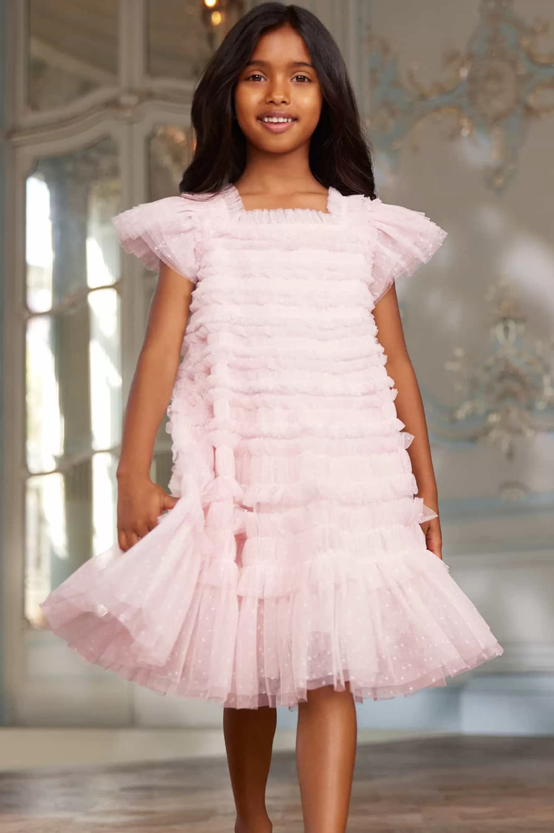 Needle & Thread Flower Girl | Flower Girl>Lisette Kids Dress Pink