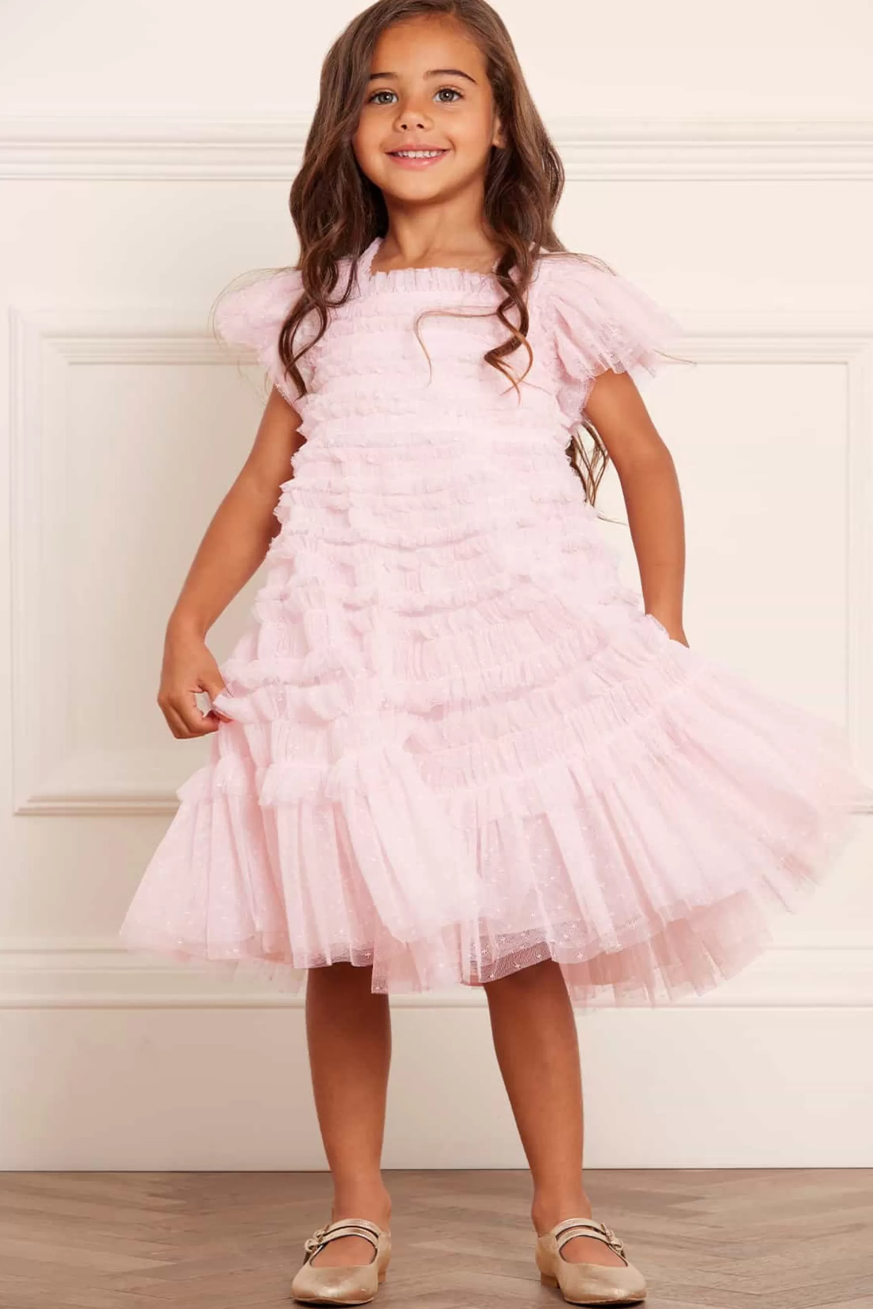 Needle & Thread Flower Girl | Flower Girl>Lisette Kids Dress Pink