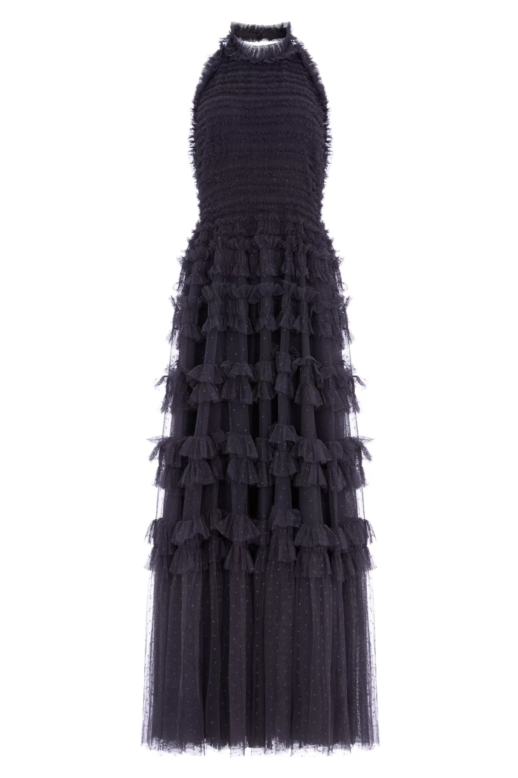 Needle & Thread Evening Dresses | All-Womenswear>Lisette Ruffle Halter Neck Gown Black
