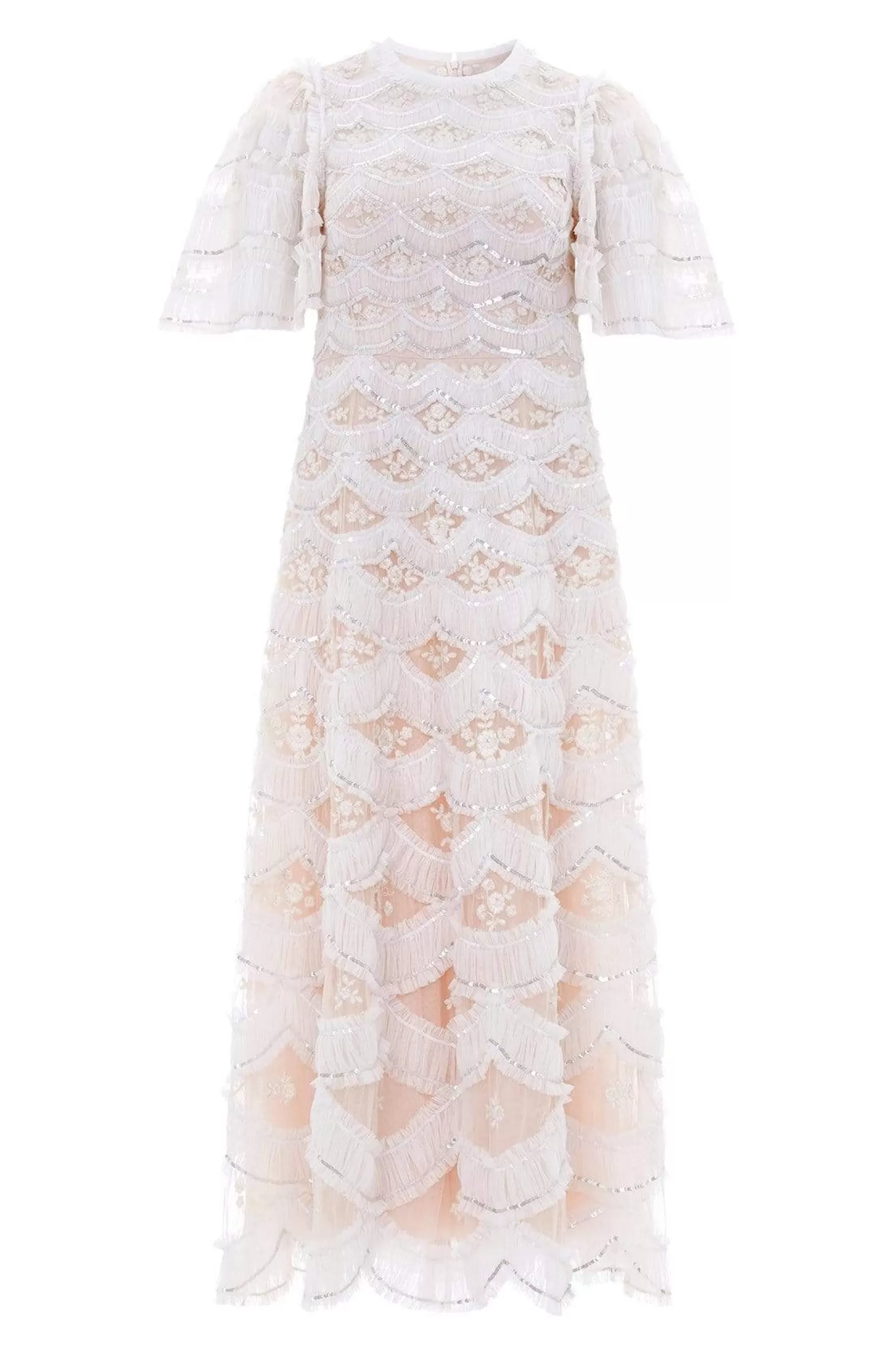 Needle & Thread Bridal | Embroidered Dresses>Lunette Blossom Ankle Gown Pink