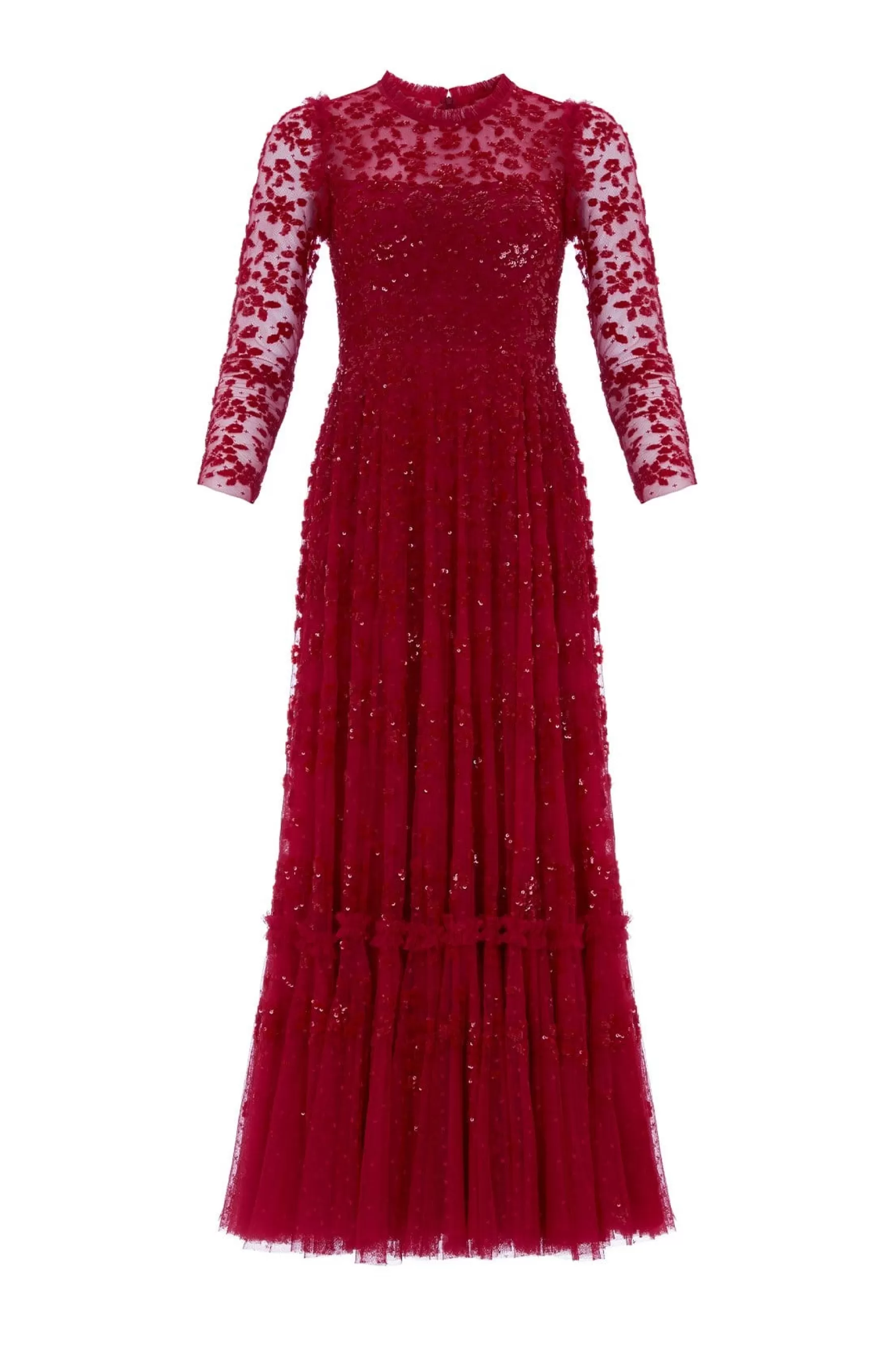 Needle & Thread Plus Size | Exclusives>Margot Ankle Gown Red