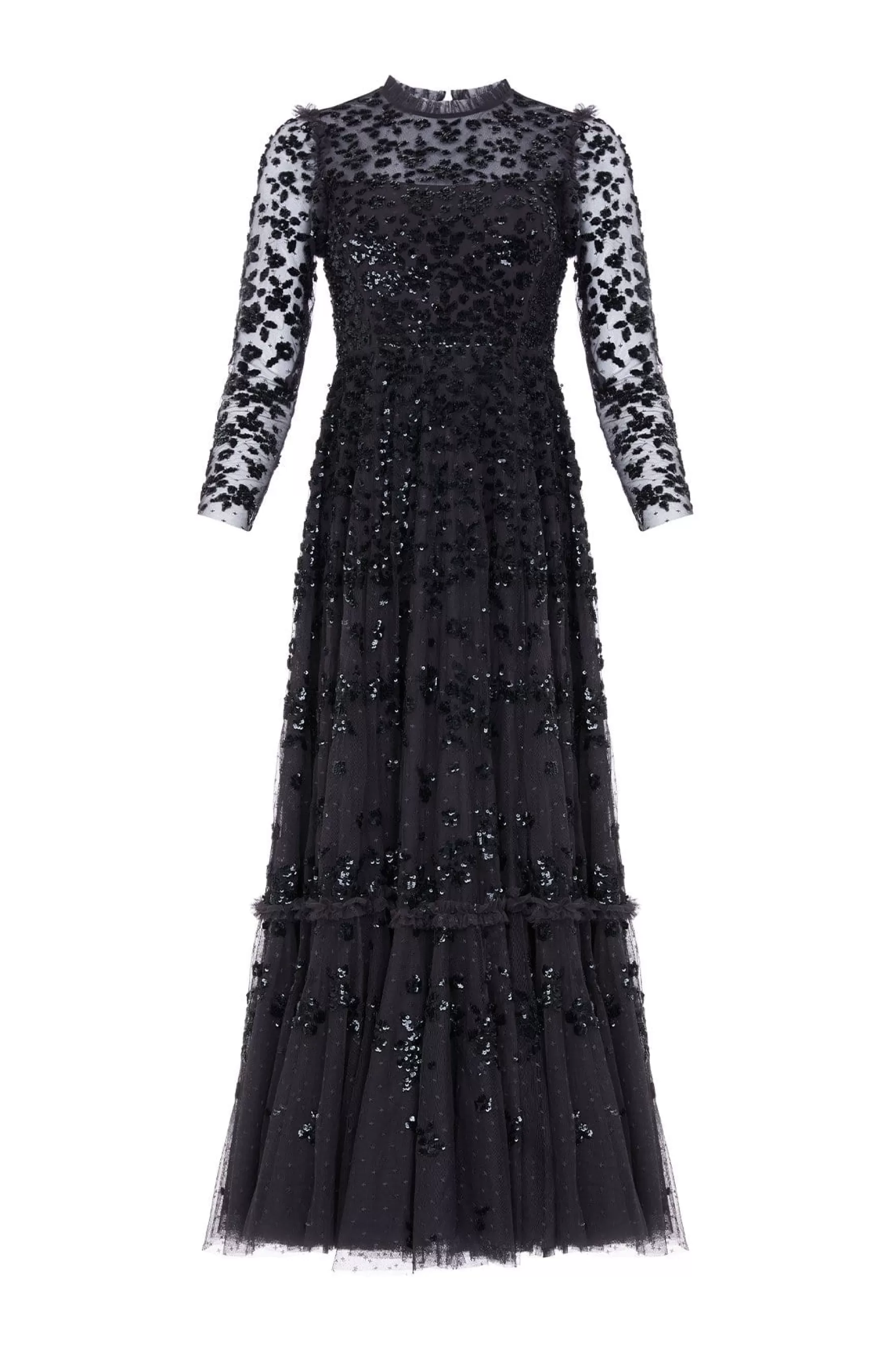 Needle & Thread Plus Size | Evening Dresses>Margot Ankle Gown Black