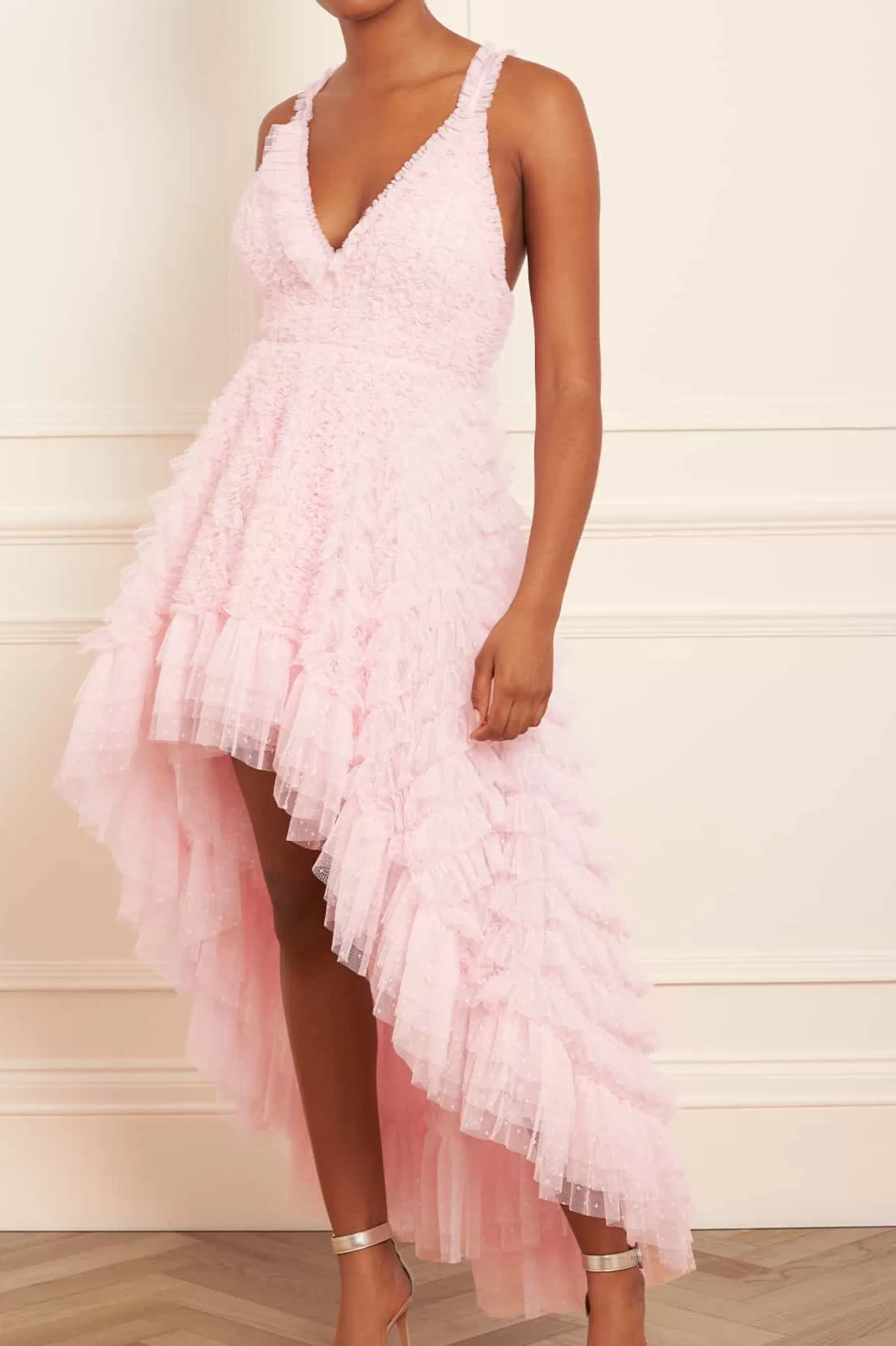 Needle & Thread Evening Dresses | All-Womenswear>Mia Cami High-Low Gown Pink