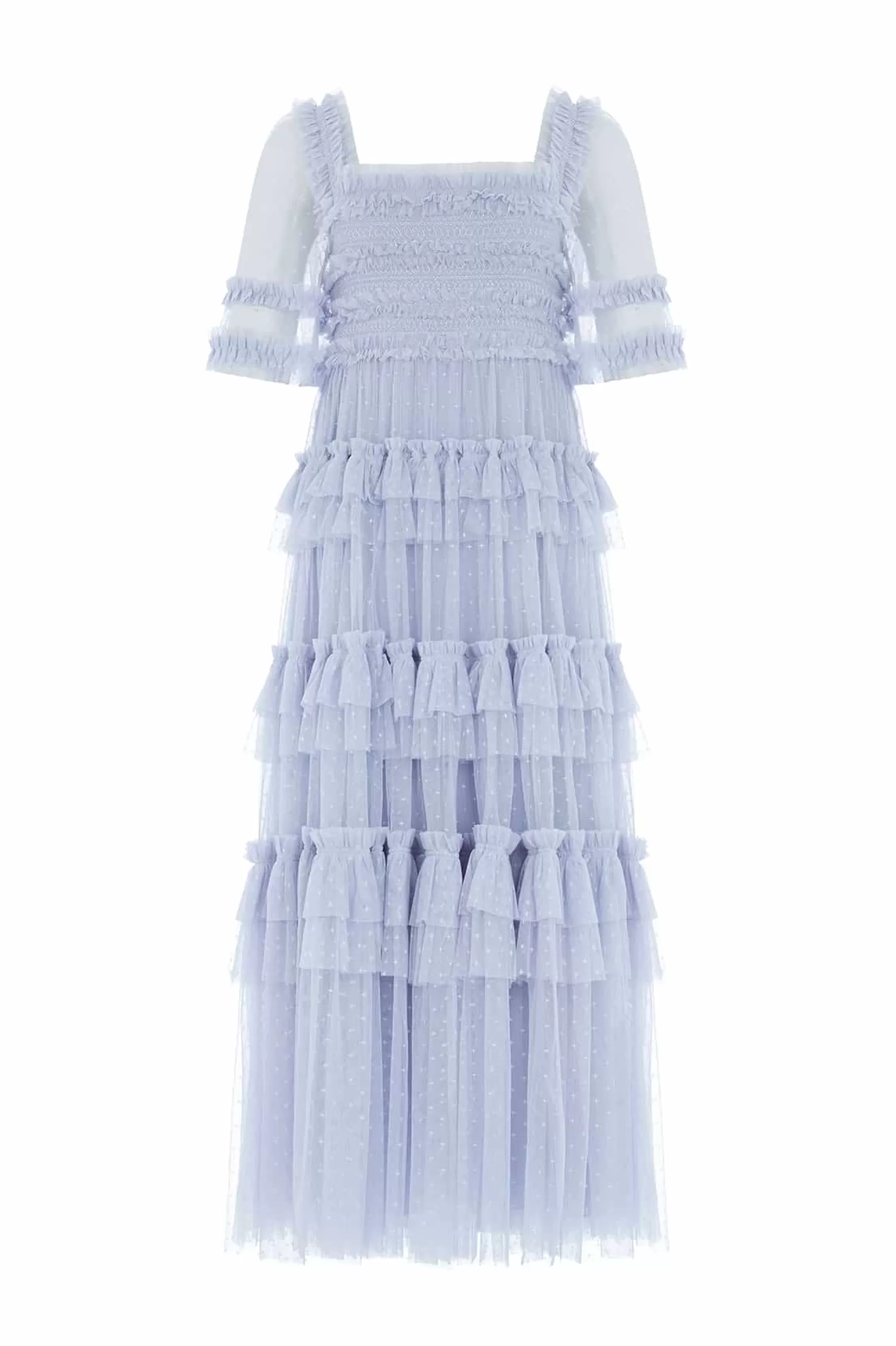 Needle & Thread Plus Size | All-Womenswear>Peaches Smocked Ankle Gown Blue